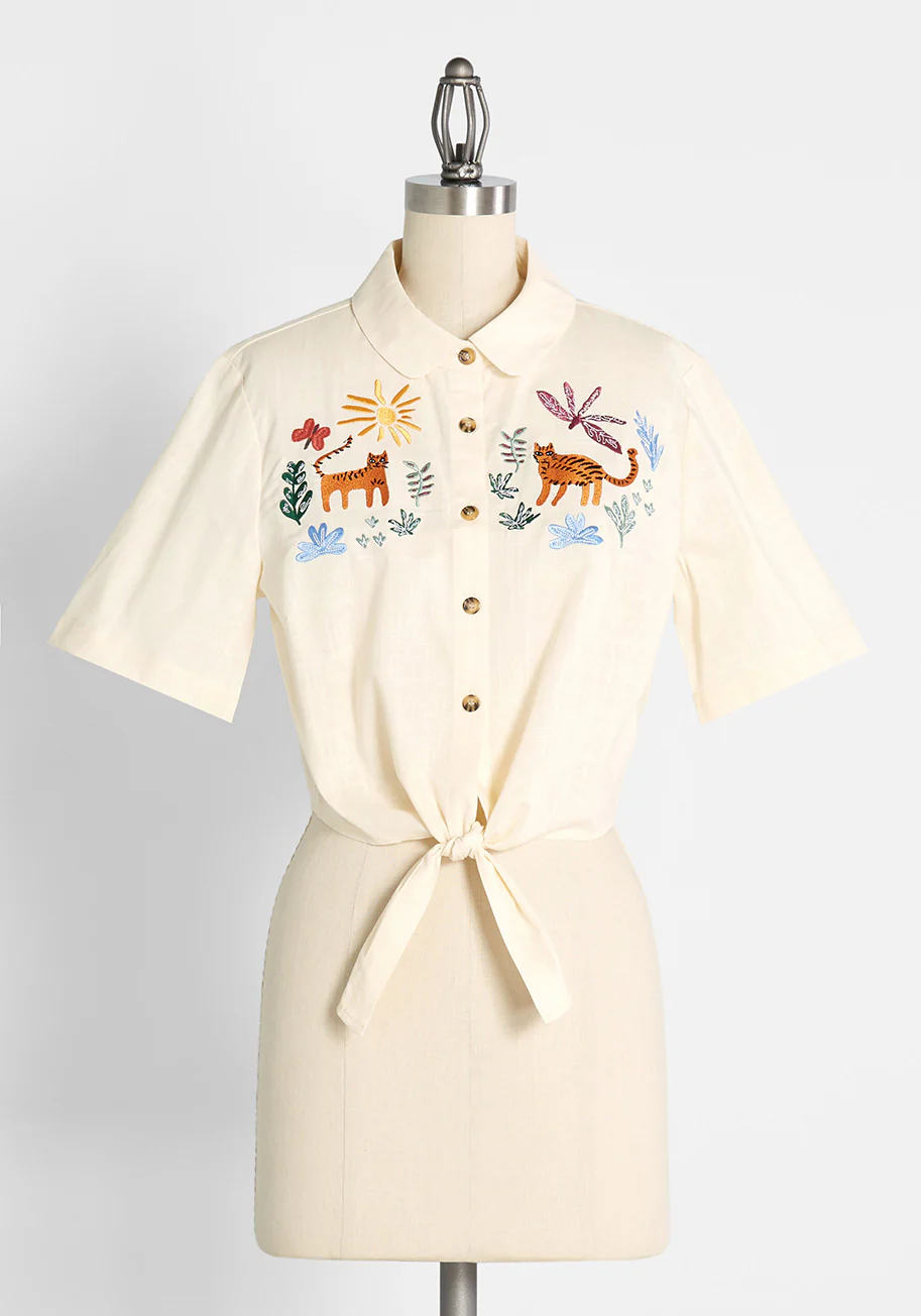 Safari Sun Chasers Tie-Waist Top