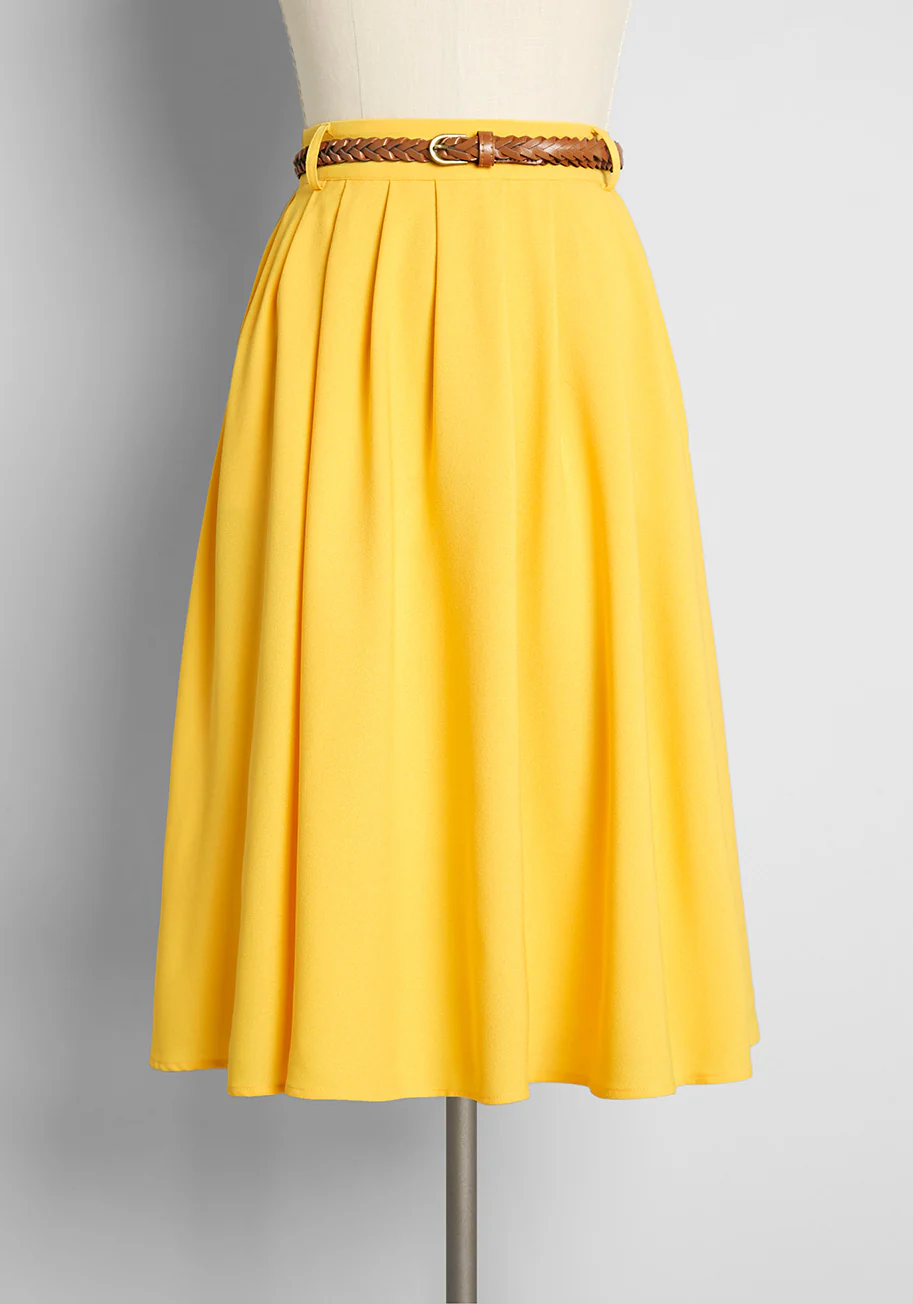 Breathtaking Tiger Lilies Midi Skirt