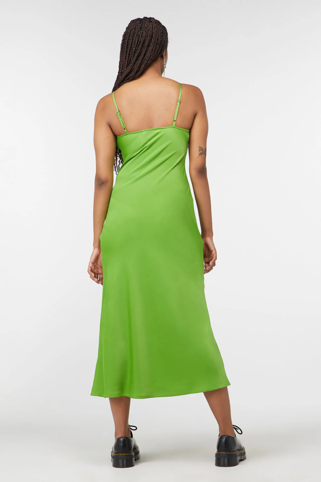 Lizzie Satin Bias Cut Dress