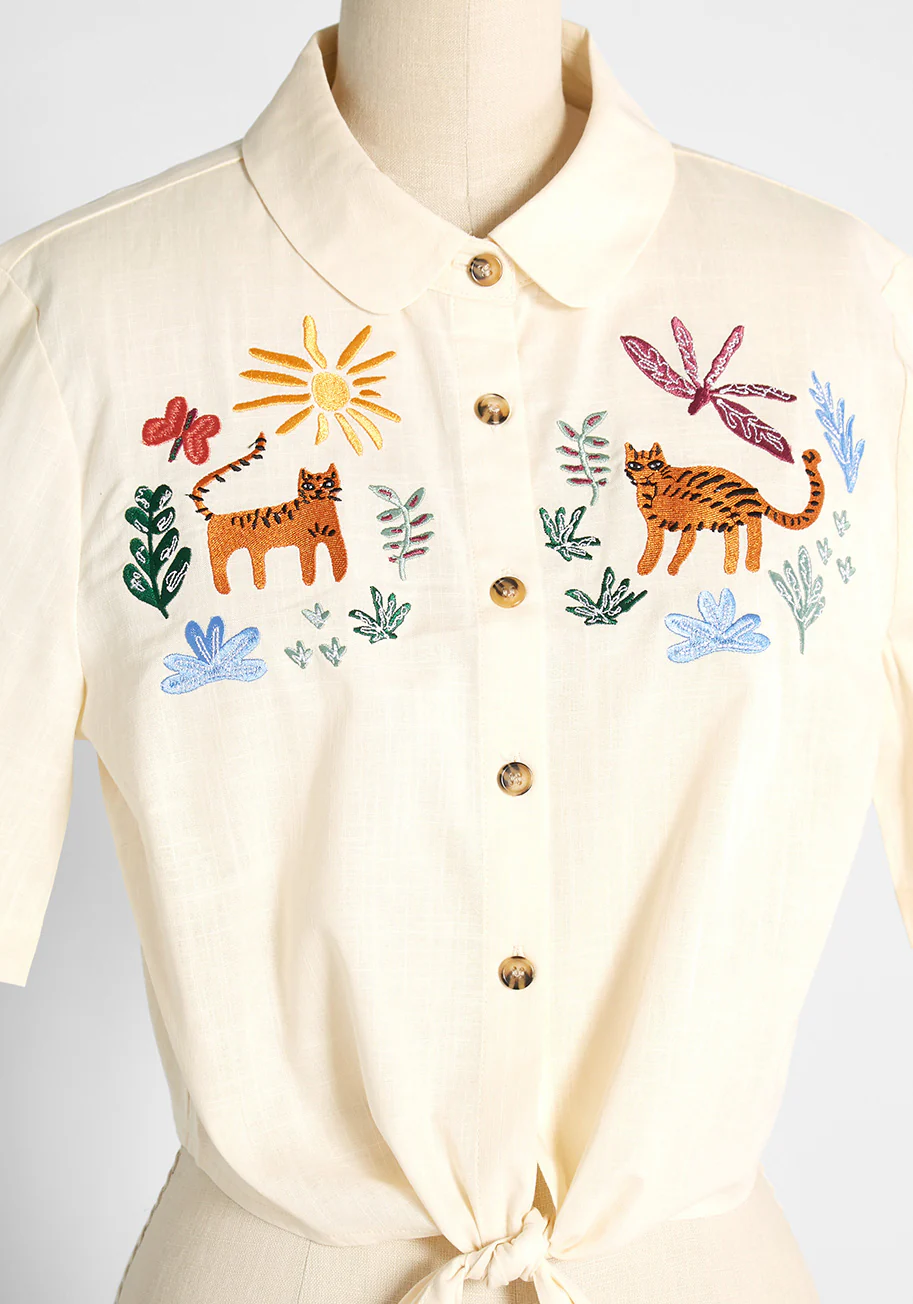 Safari Sun Chasers Tie-Waist Top