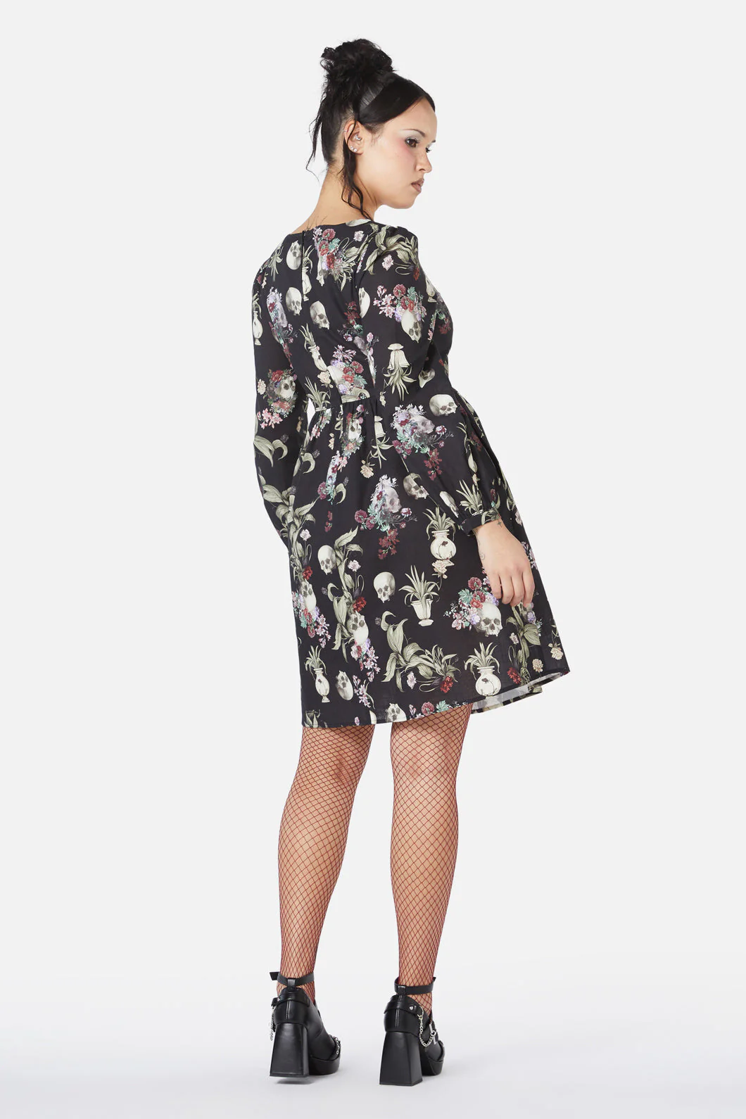 Memento Mori Printed Dress