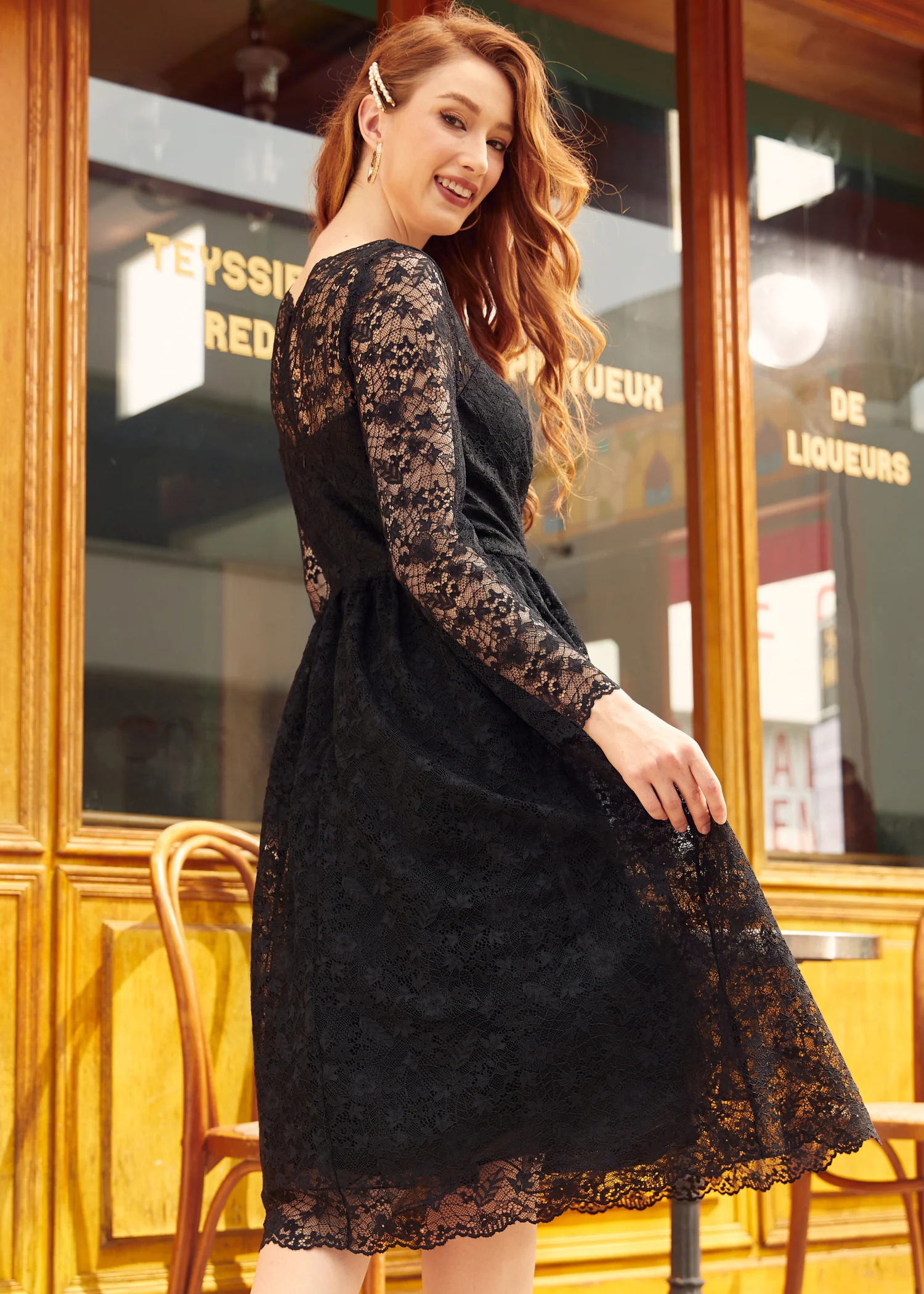 Dramatic Performance Lace Dress