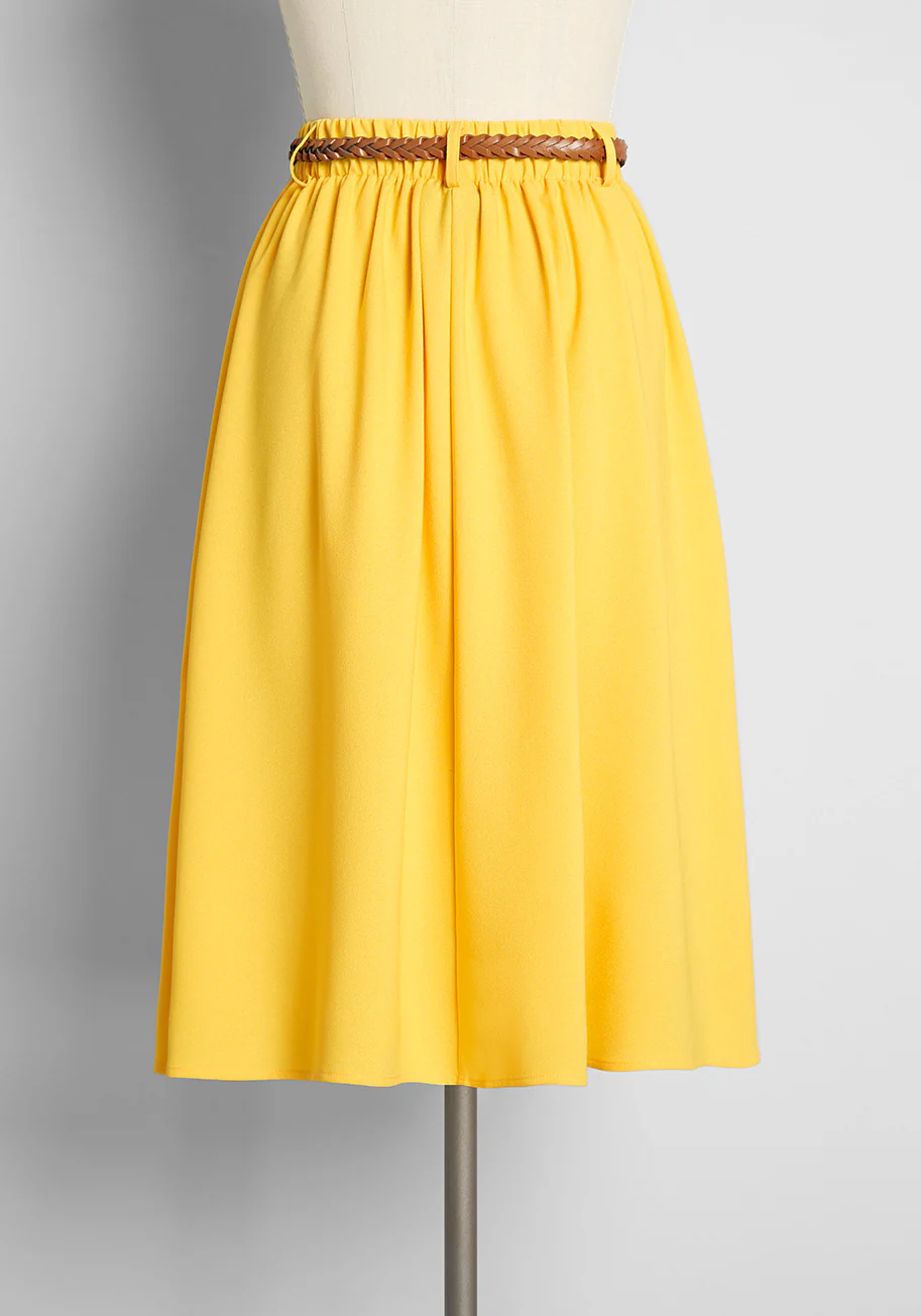 Breathtaking Tiger Lilies Midi Skirt