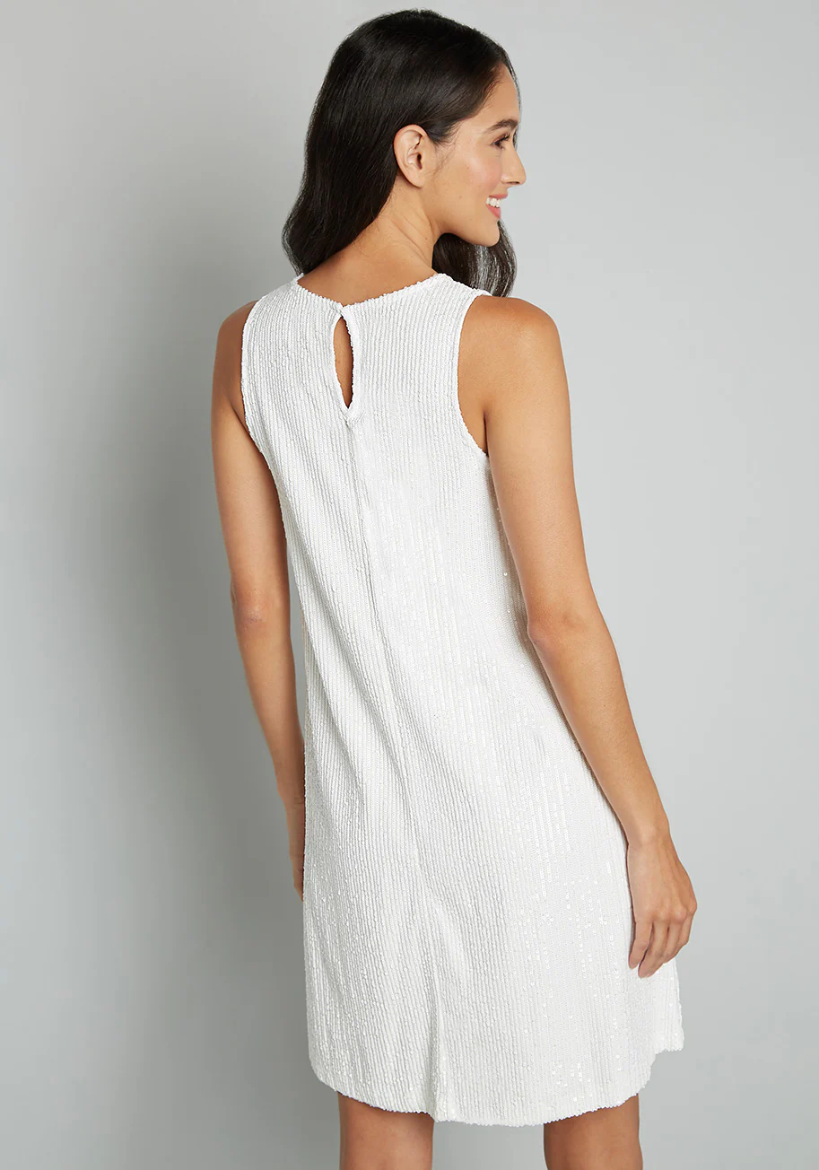 Shine and Dine Sequin Shift Dress