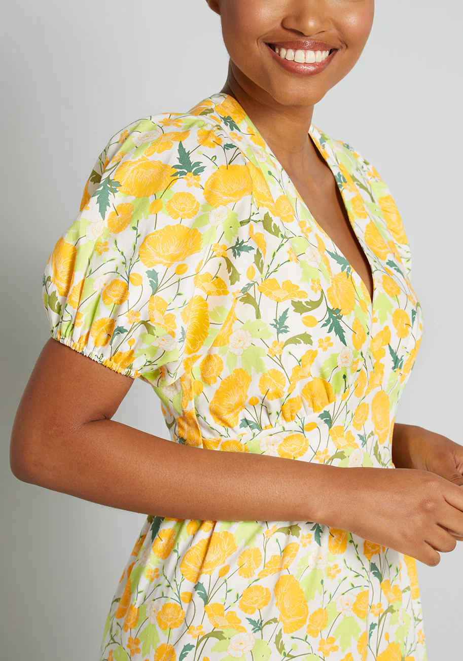 Beaming Like the Sun Midi Dress