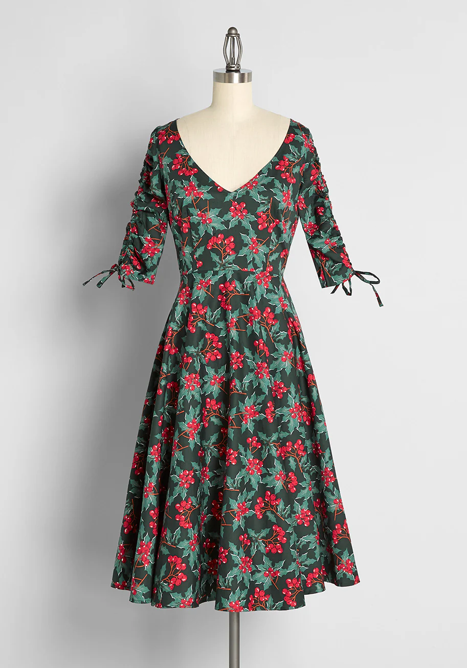 Decking The Halls Swing Dress
