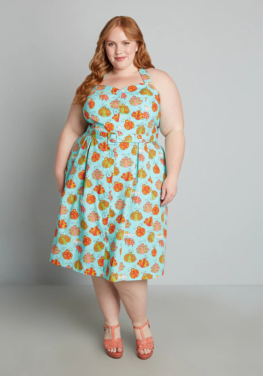 ModCloth x Marisol Muro Aligned With Destiny Fit And Flare Dress