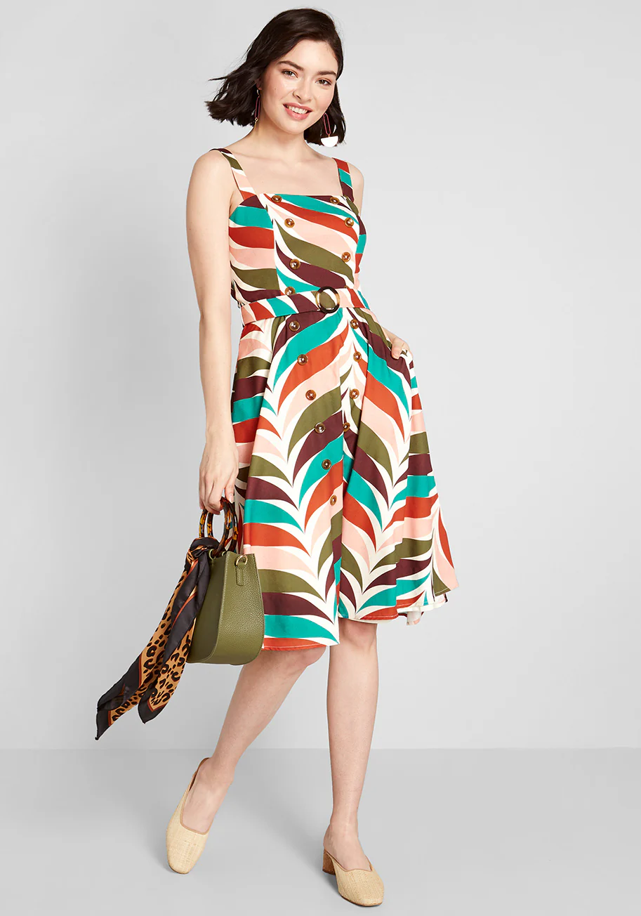 Smooth Sailing Belted Sundress