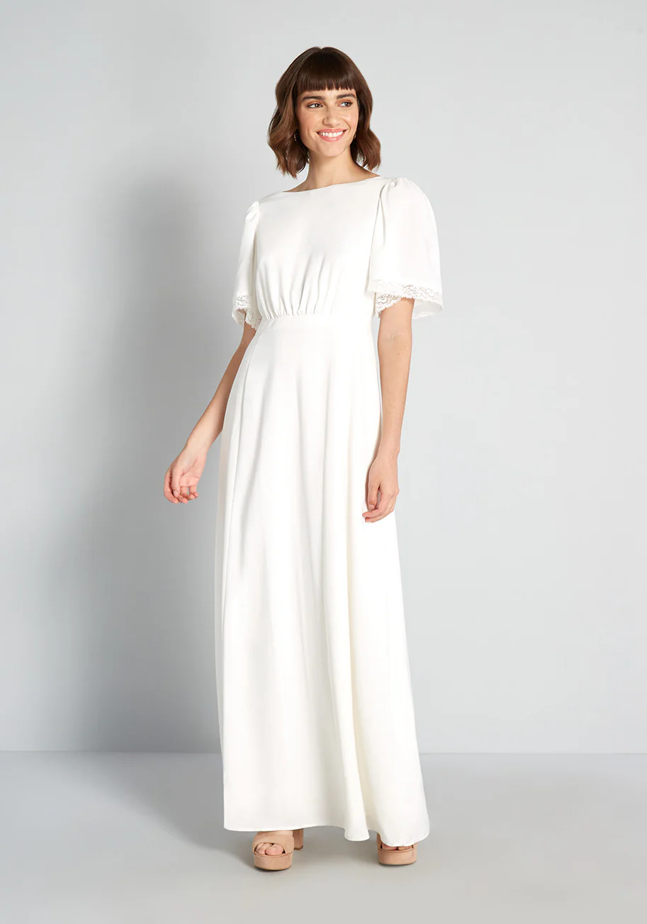 Lace You Down the Aisle Maxi Dress