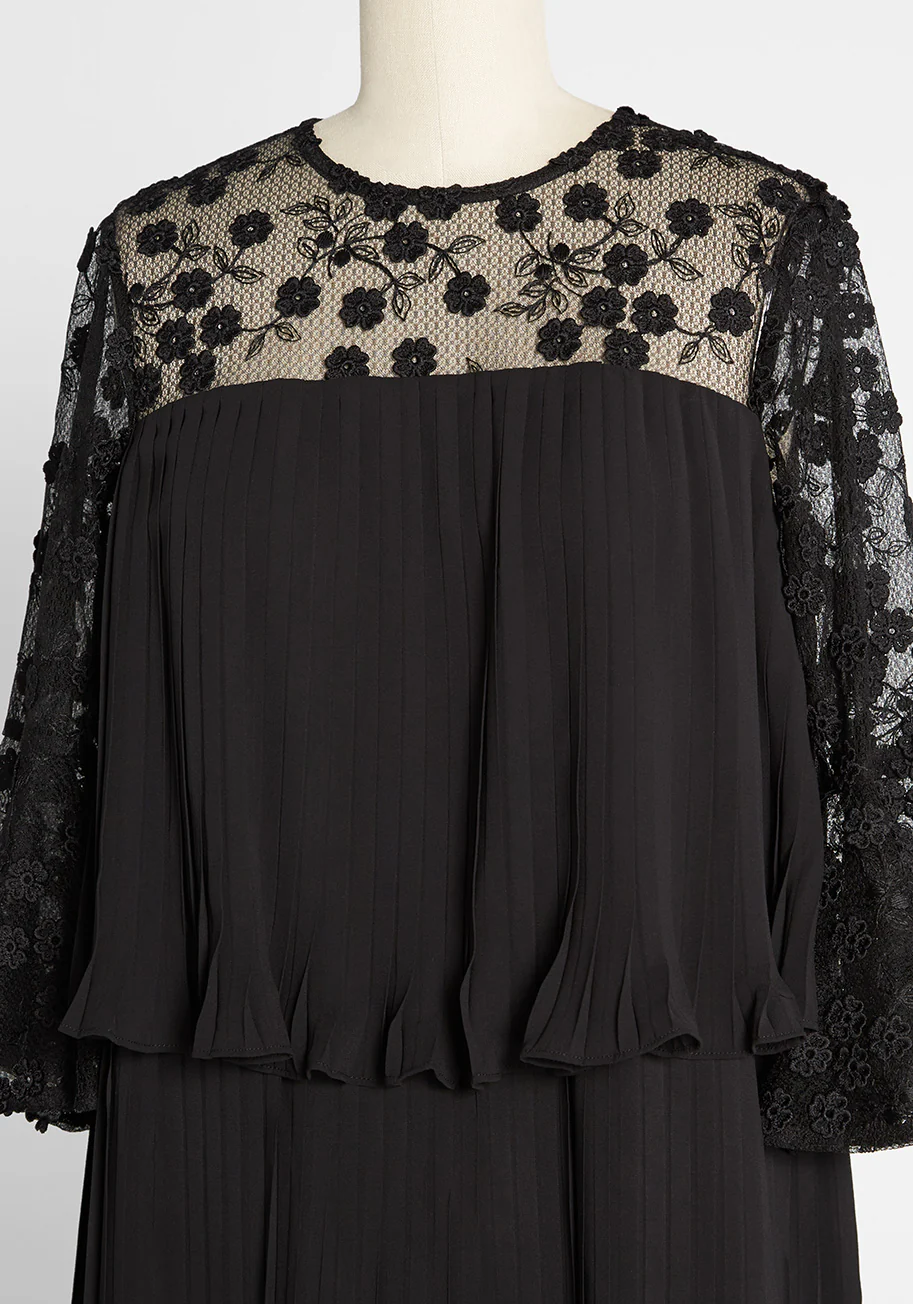 Dauntless Dahlias Tiered Mini Dress