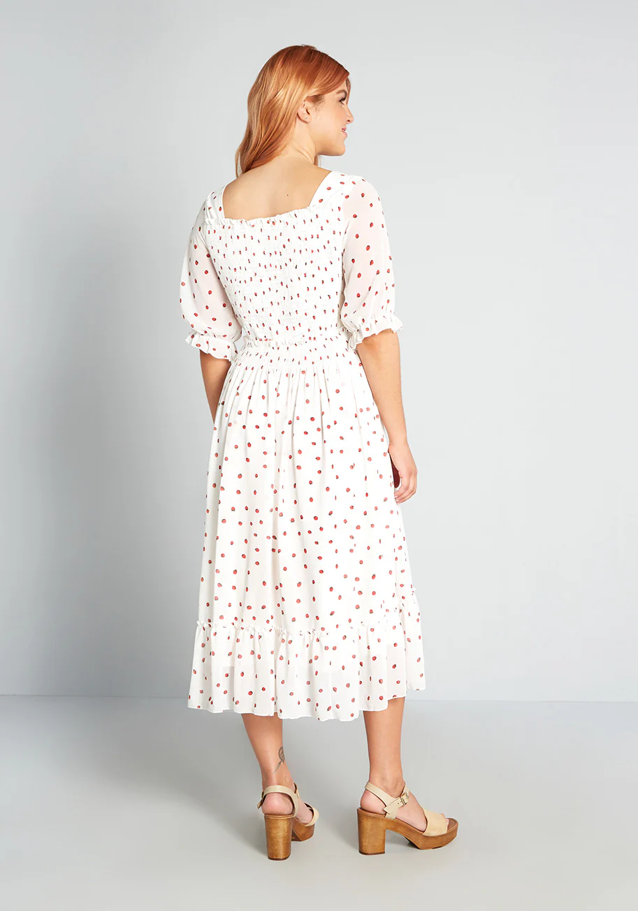 Sweet Days on Strawberry Hill Midi Dress