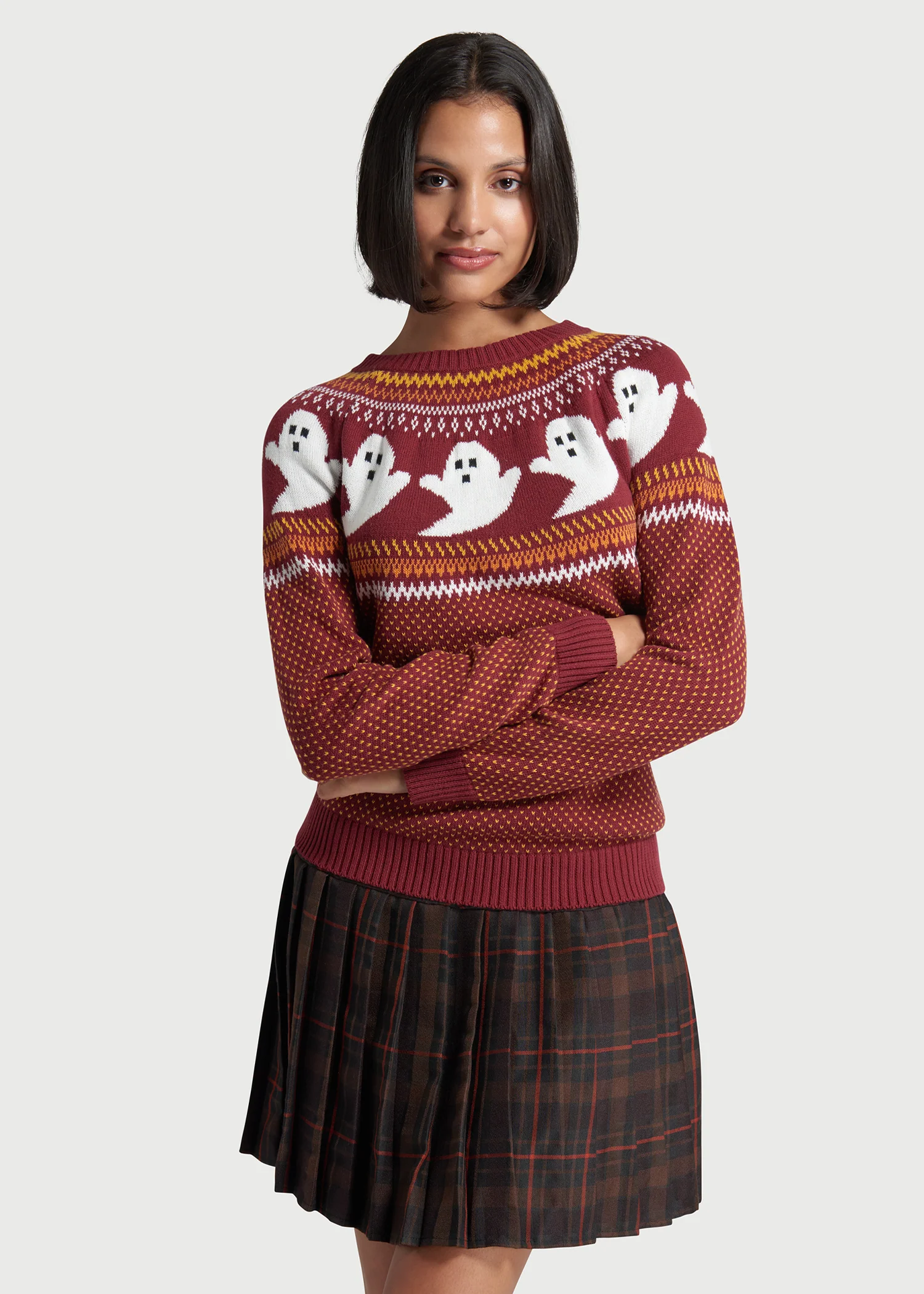 You've Been Ghosted Fair Isle Sweater