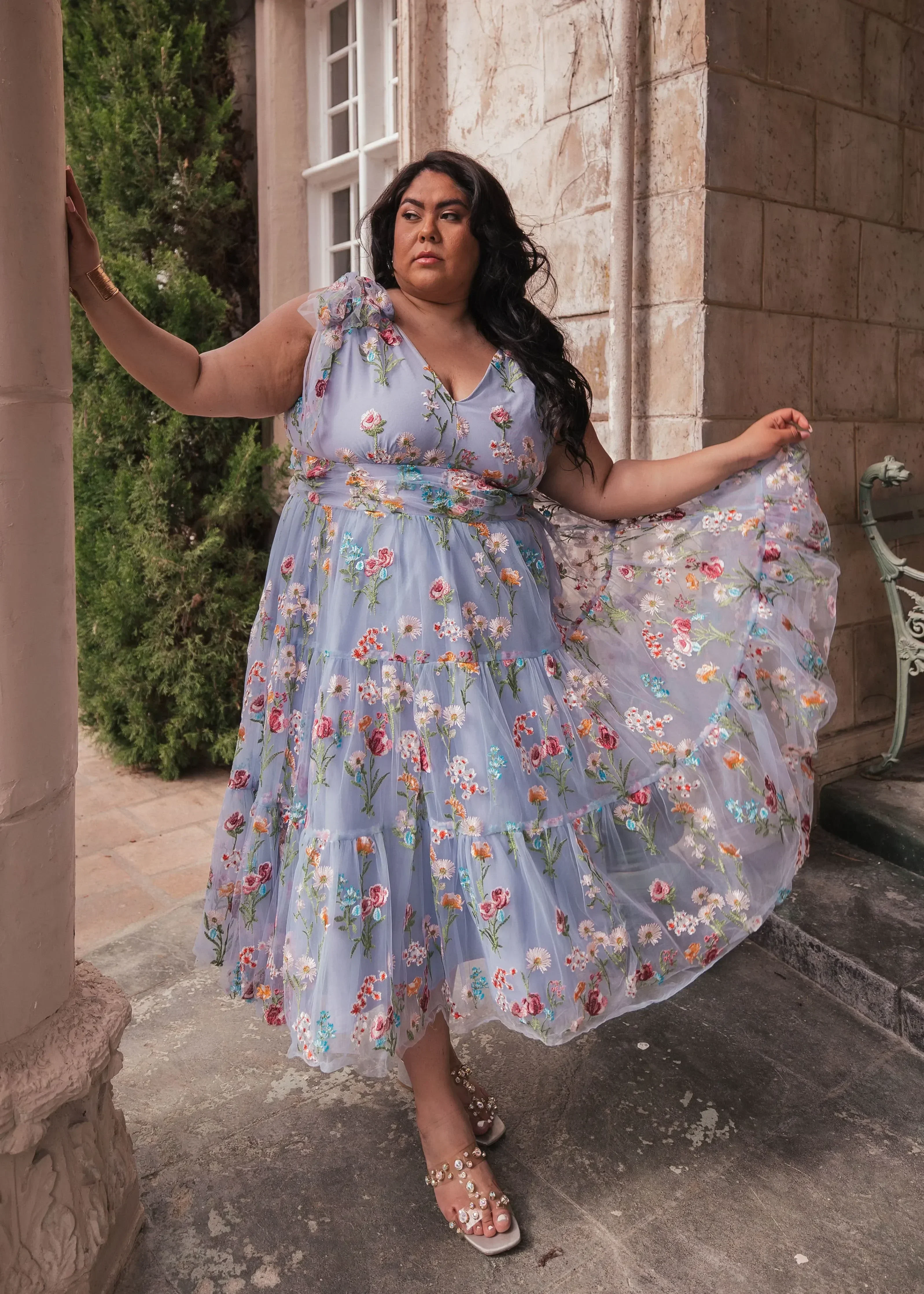 Margaret Midi Dress Blue