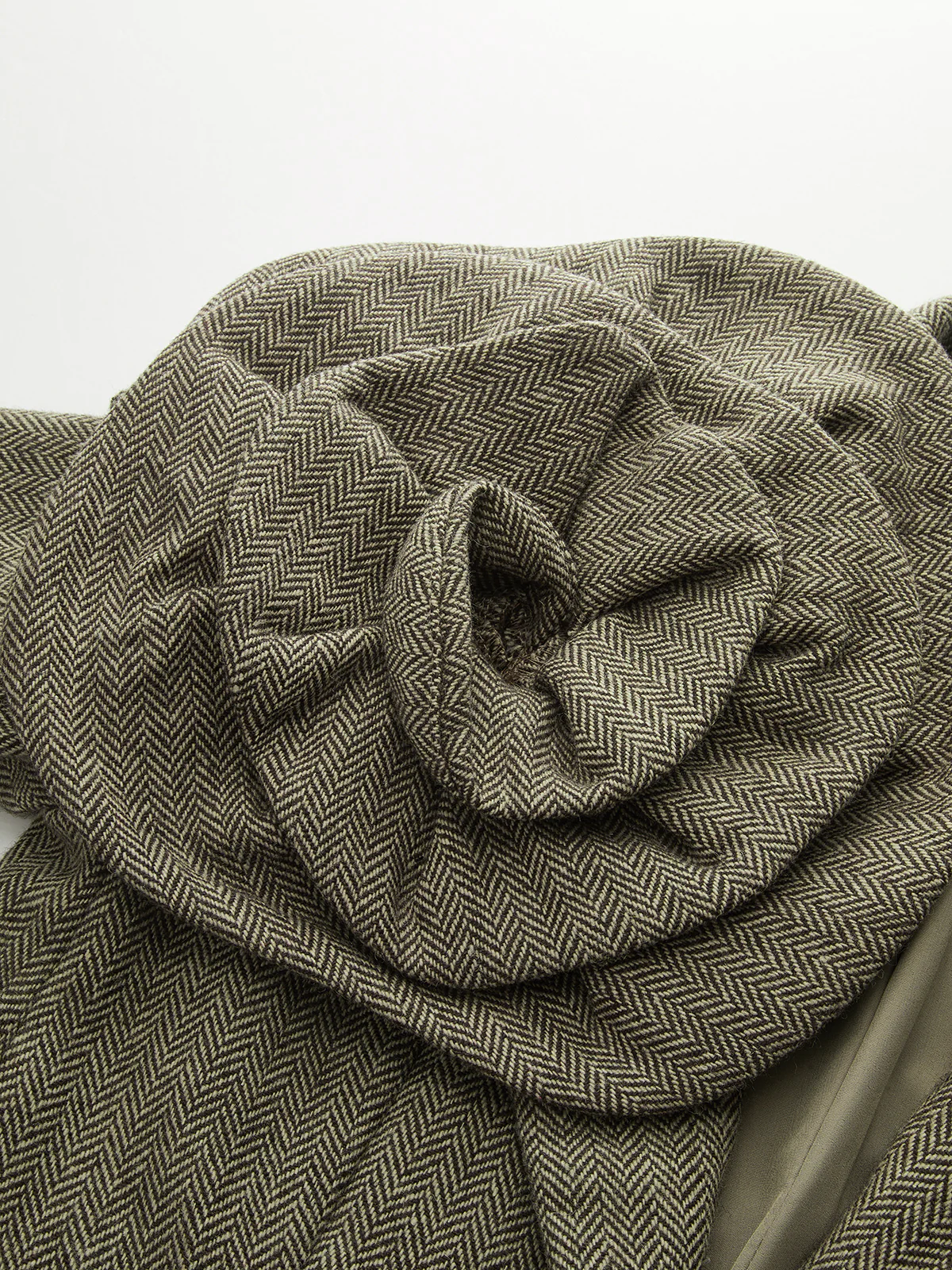 Large 3D Flower Single Button Tweed Blazer