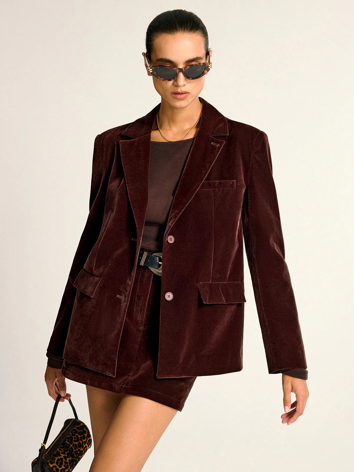 Velvet Shawl Collar Blazer