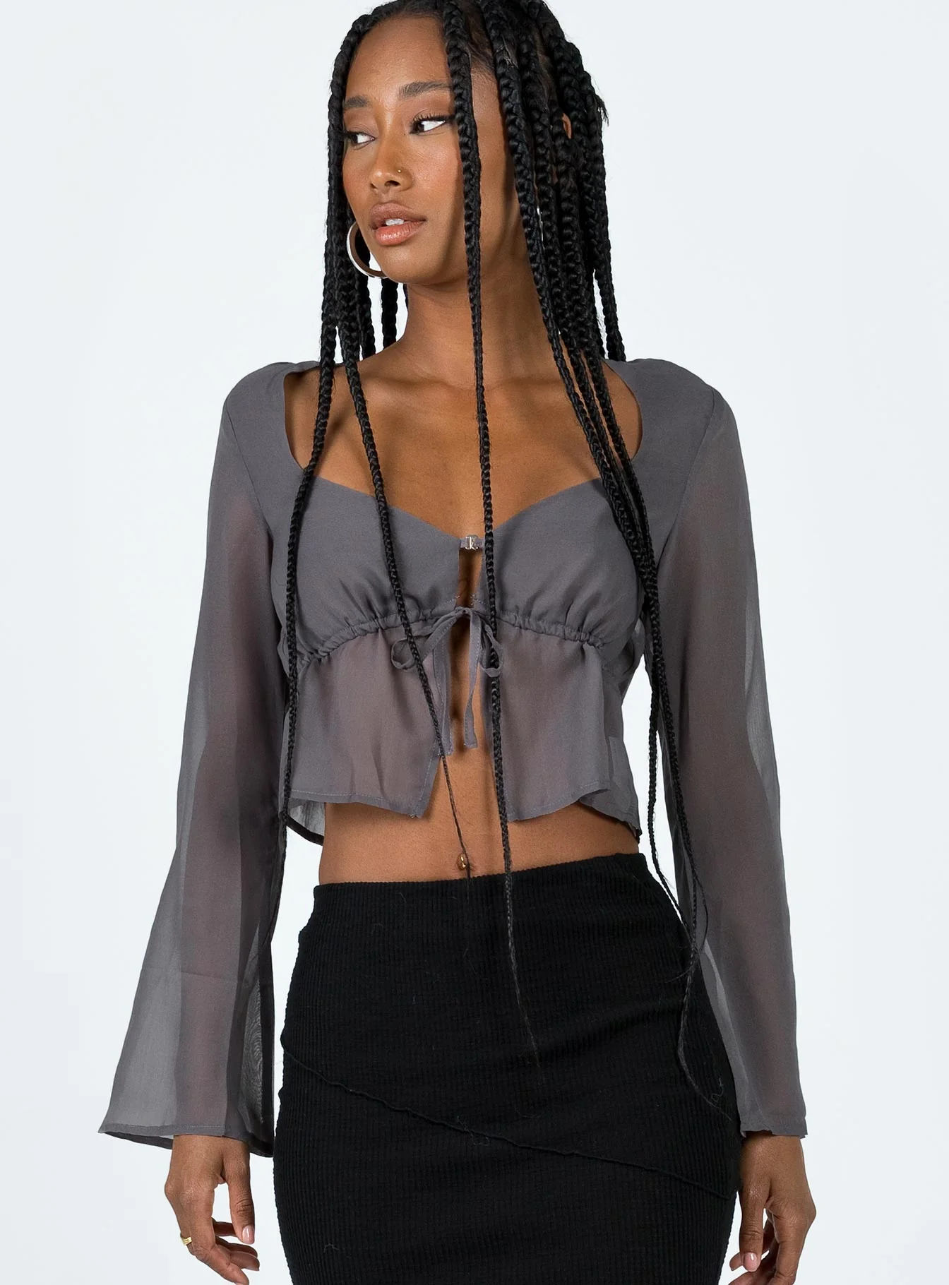 Kenney Long Sleeve Top Grey