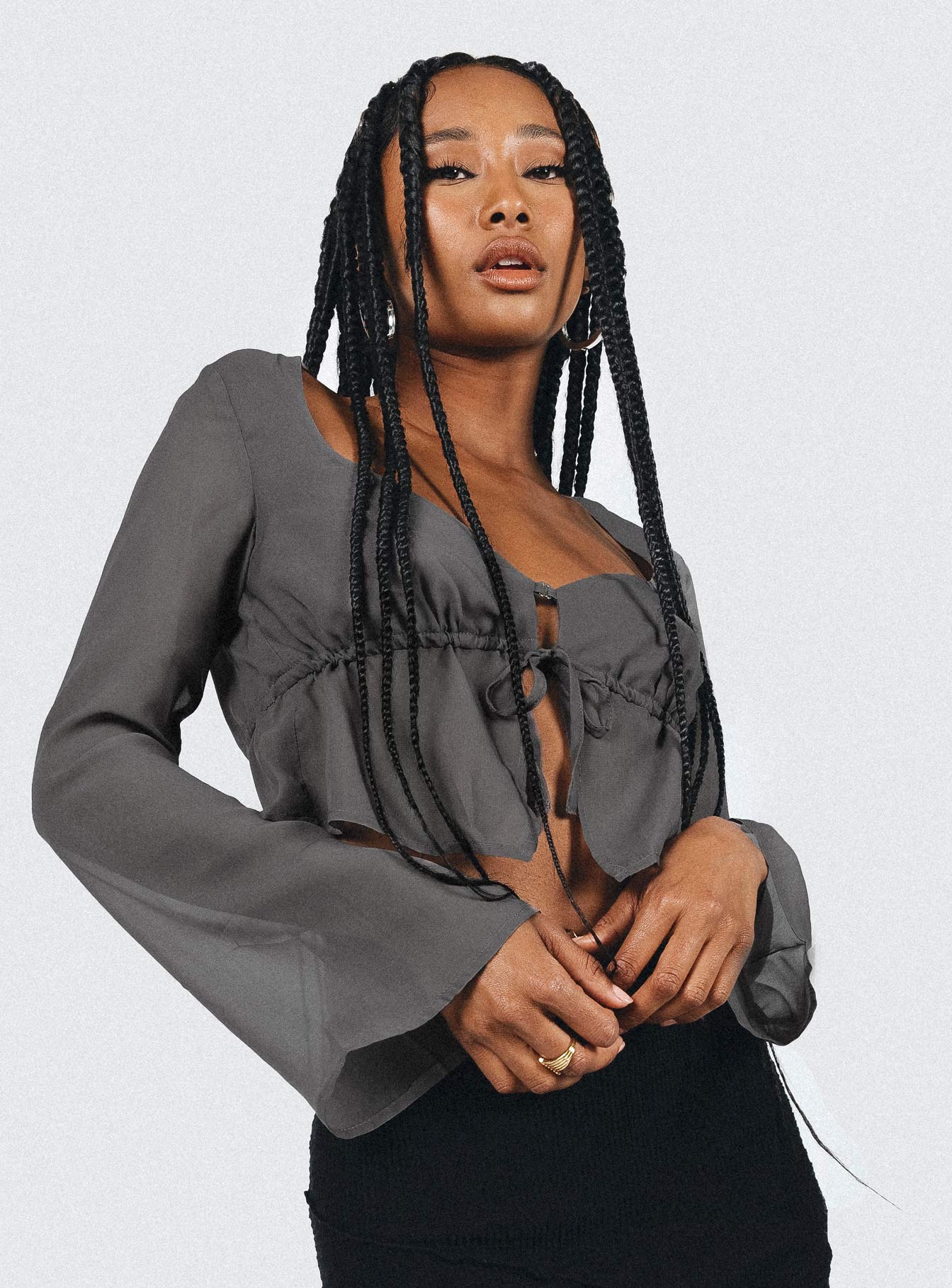 Kenney Long Sleeve Top Grey