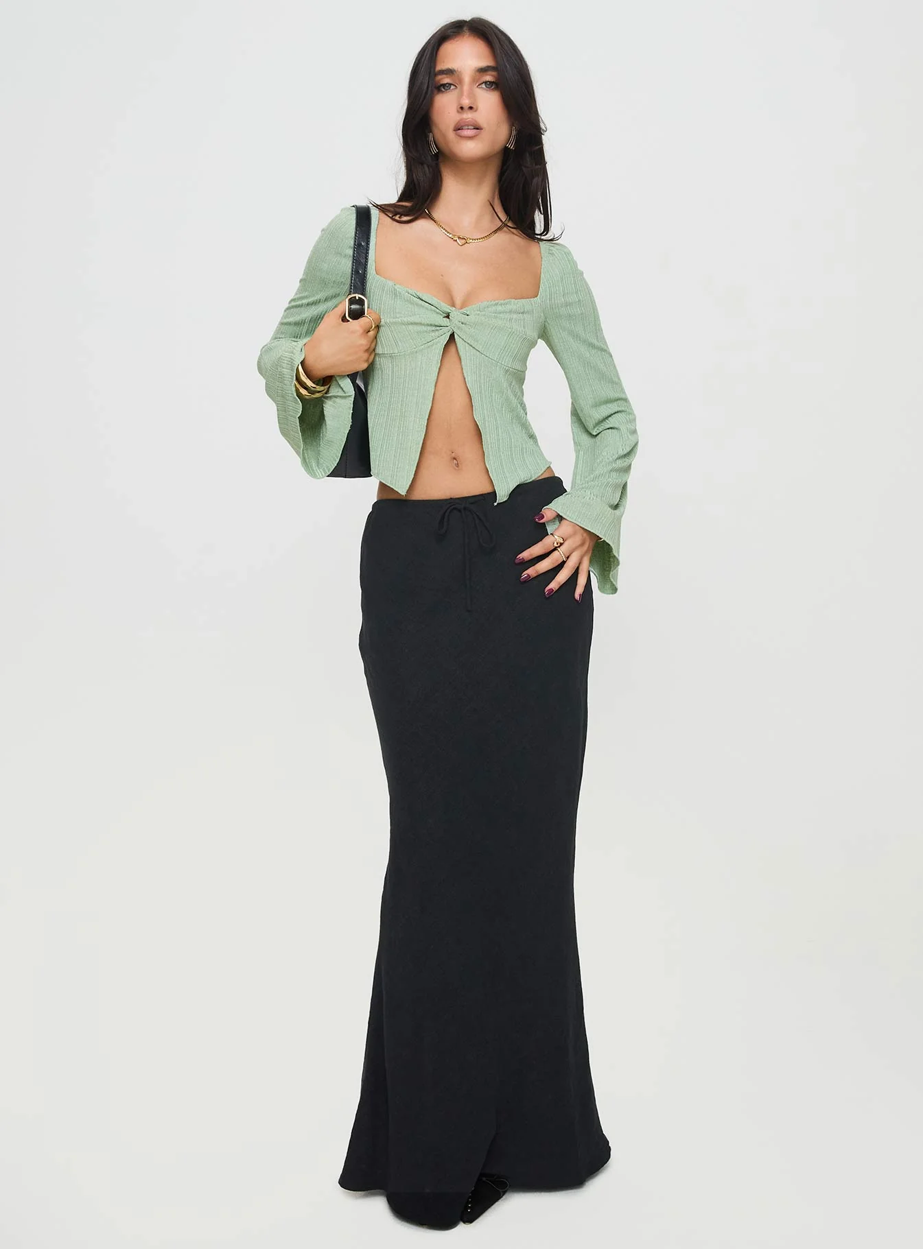 Mani Long Sleeve Top Green