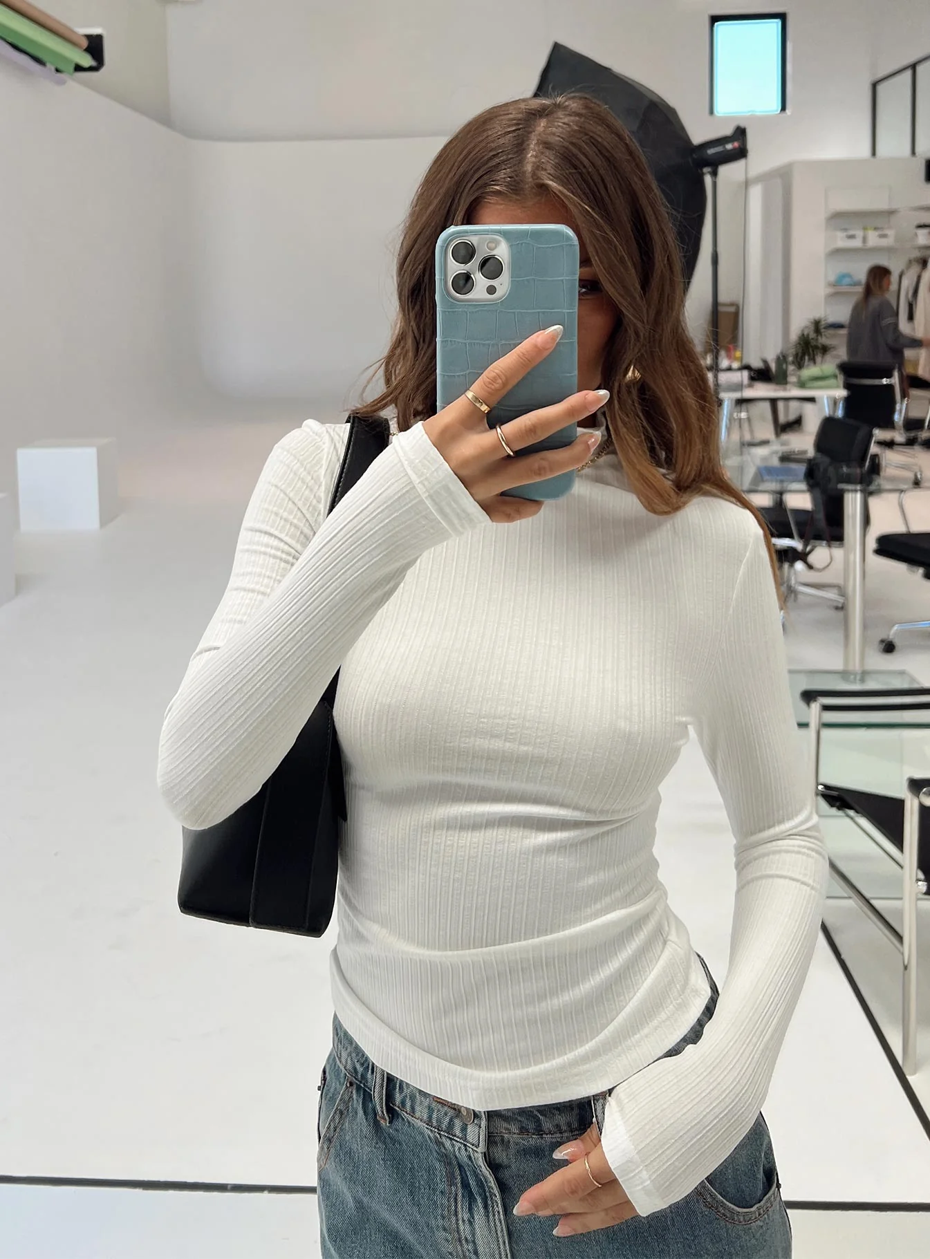 Lerman Long Sleeve Top White