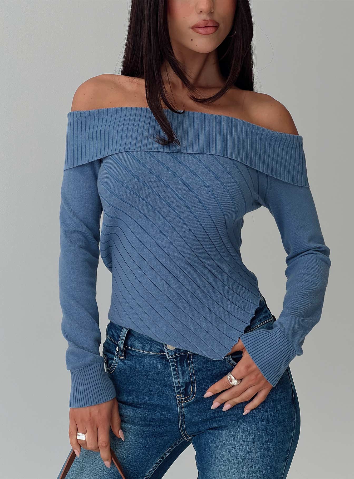 Brisa Long Sleeve Top Blue