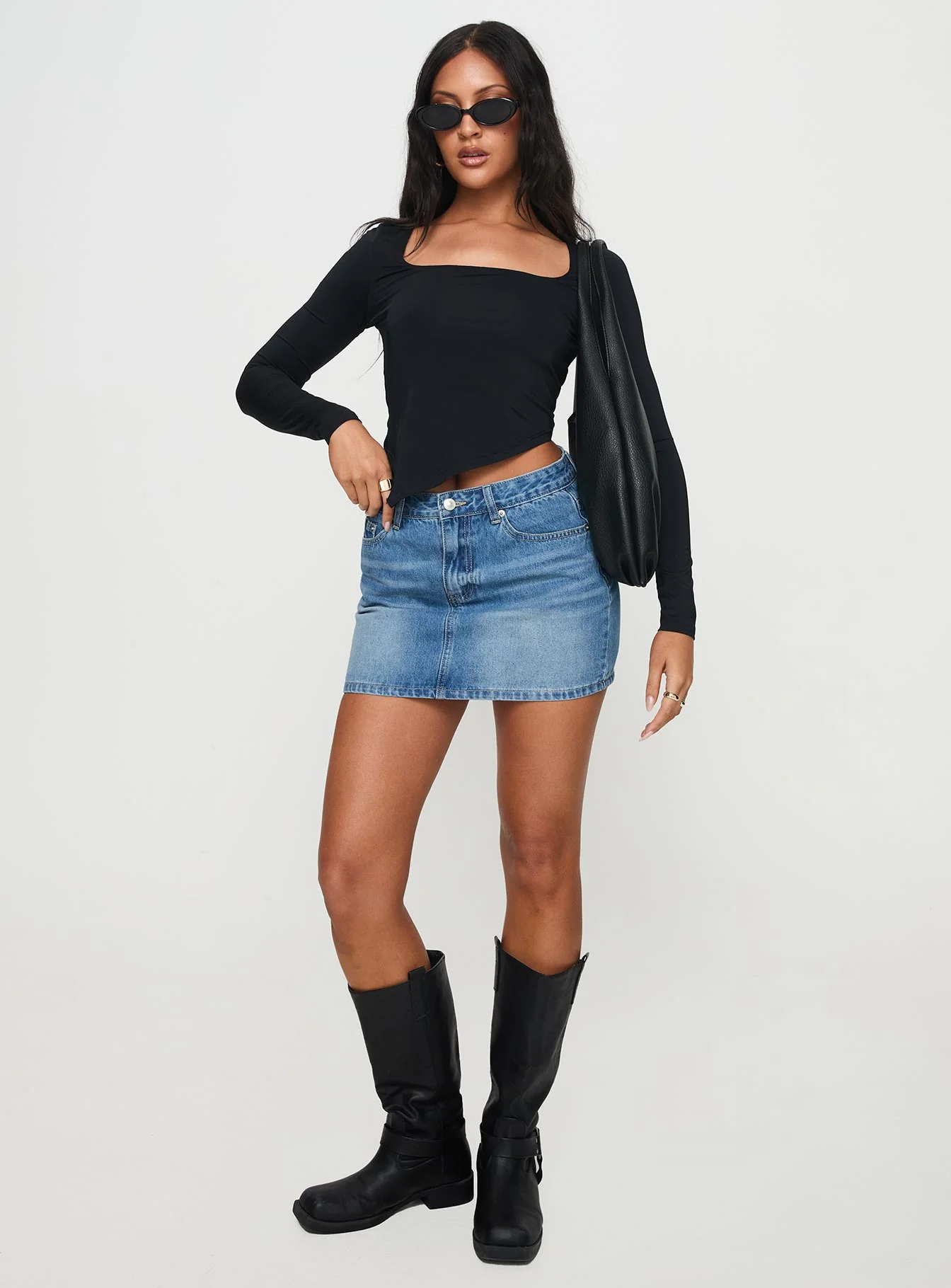 Inca Long Sleeve Top Black