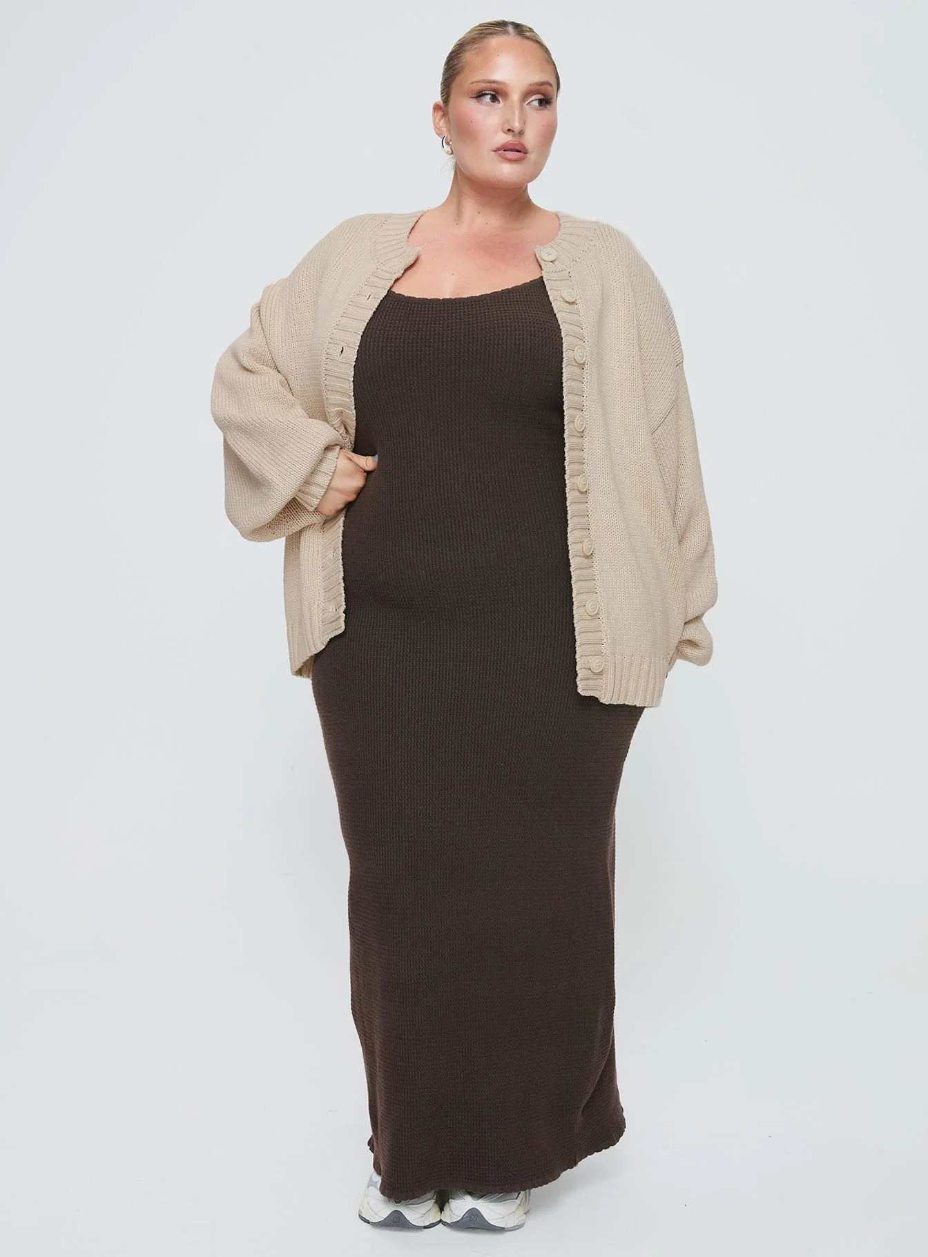 Edern Cardigan Cream Curve