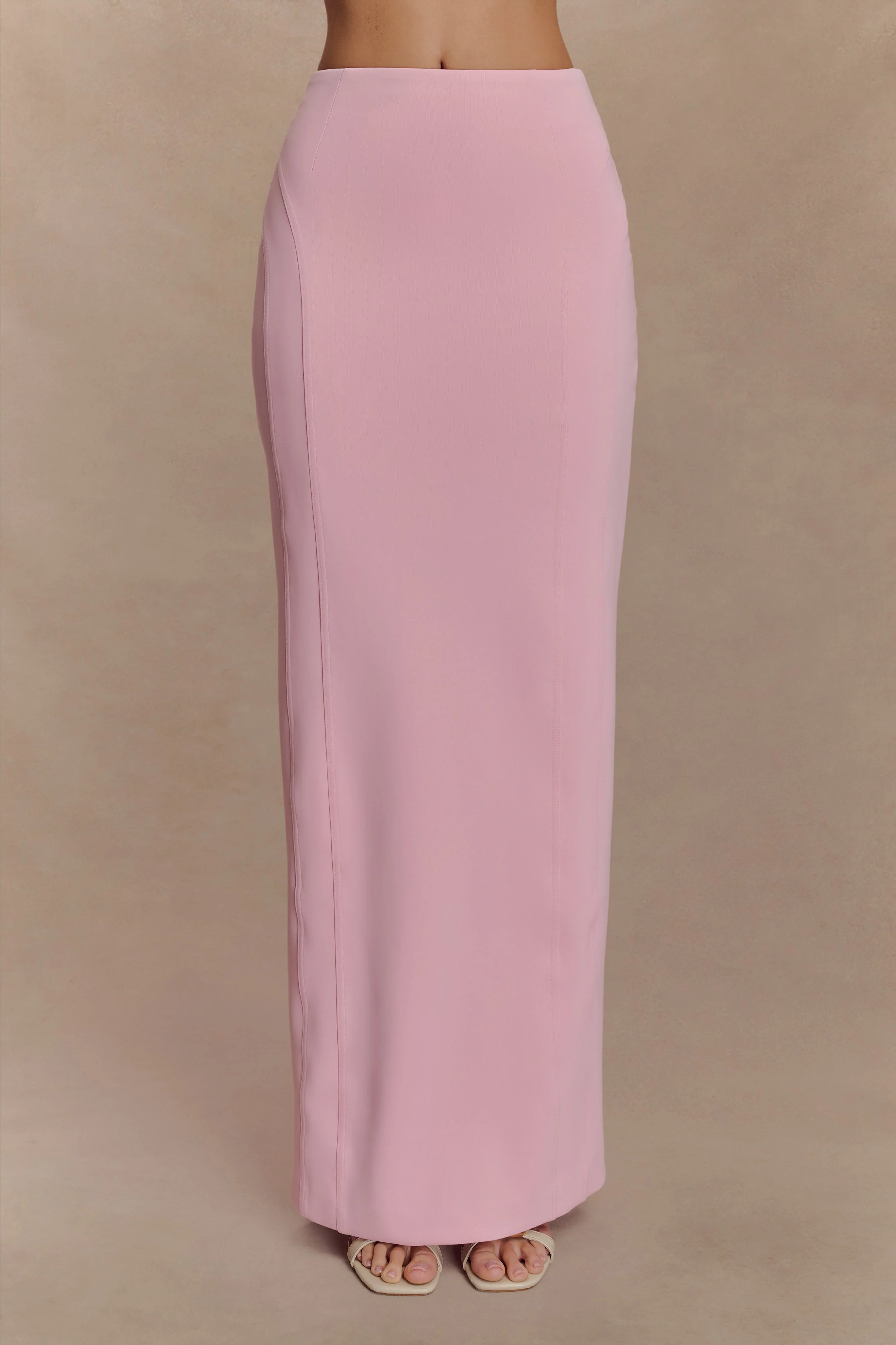 Alma High Waist Maxi Skirt - Candy Pink