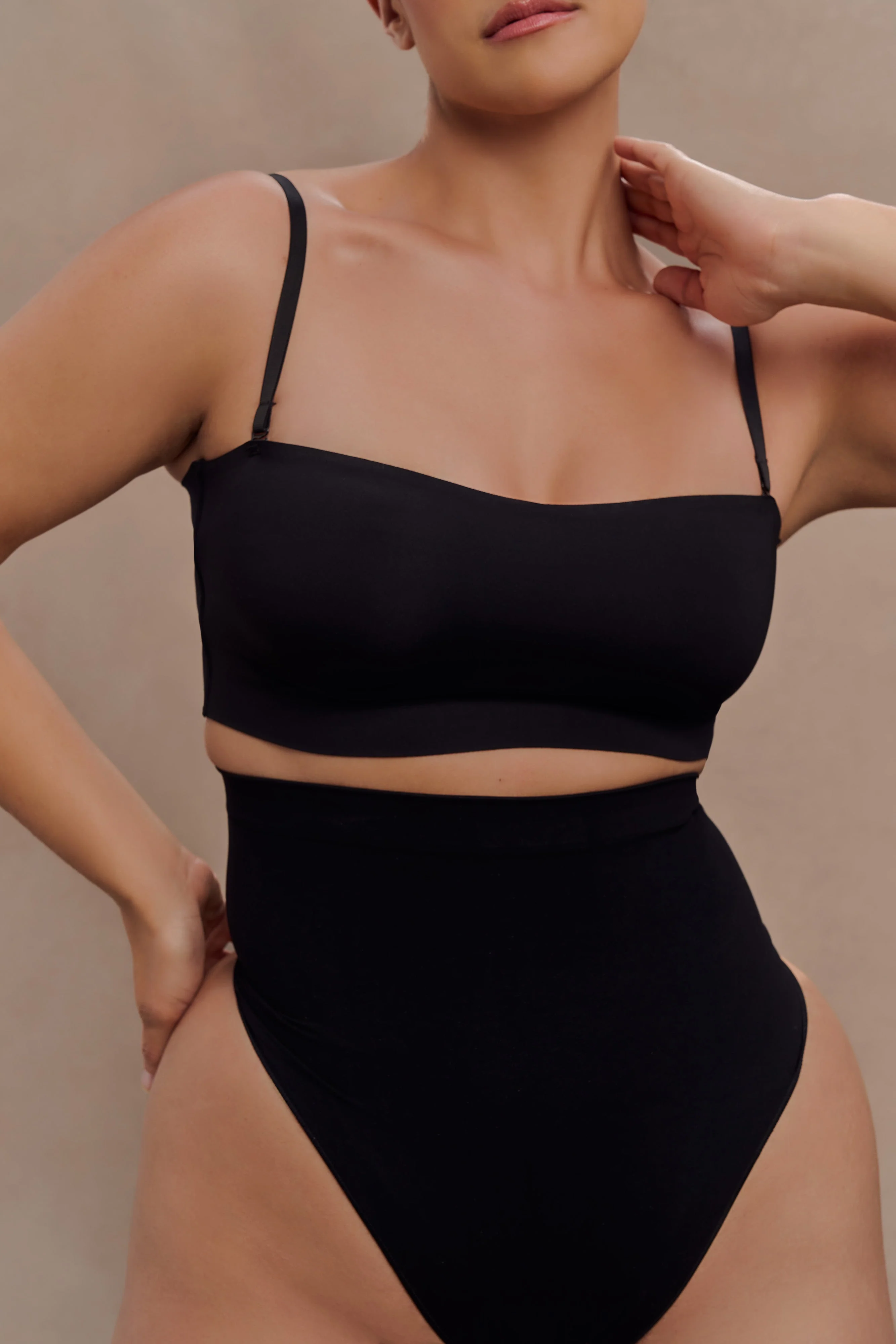 Joanna Strapless Shapewear Bra - Black