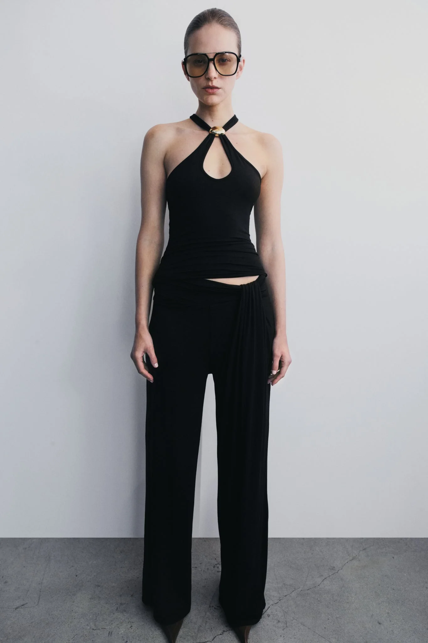 Ramona Modal Straight Leg Pant - Black