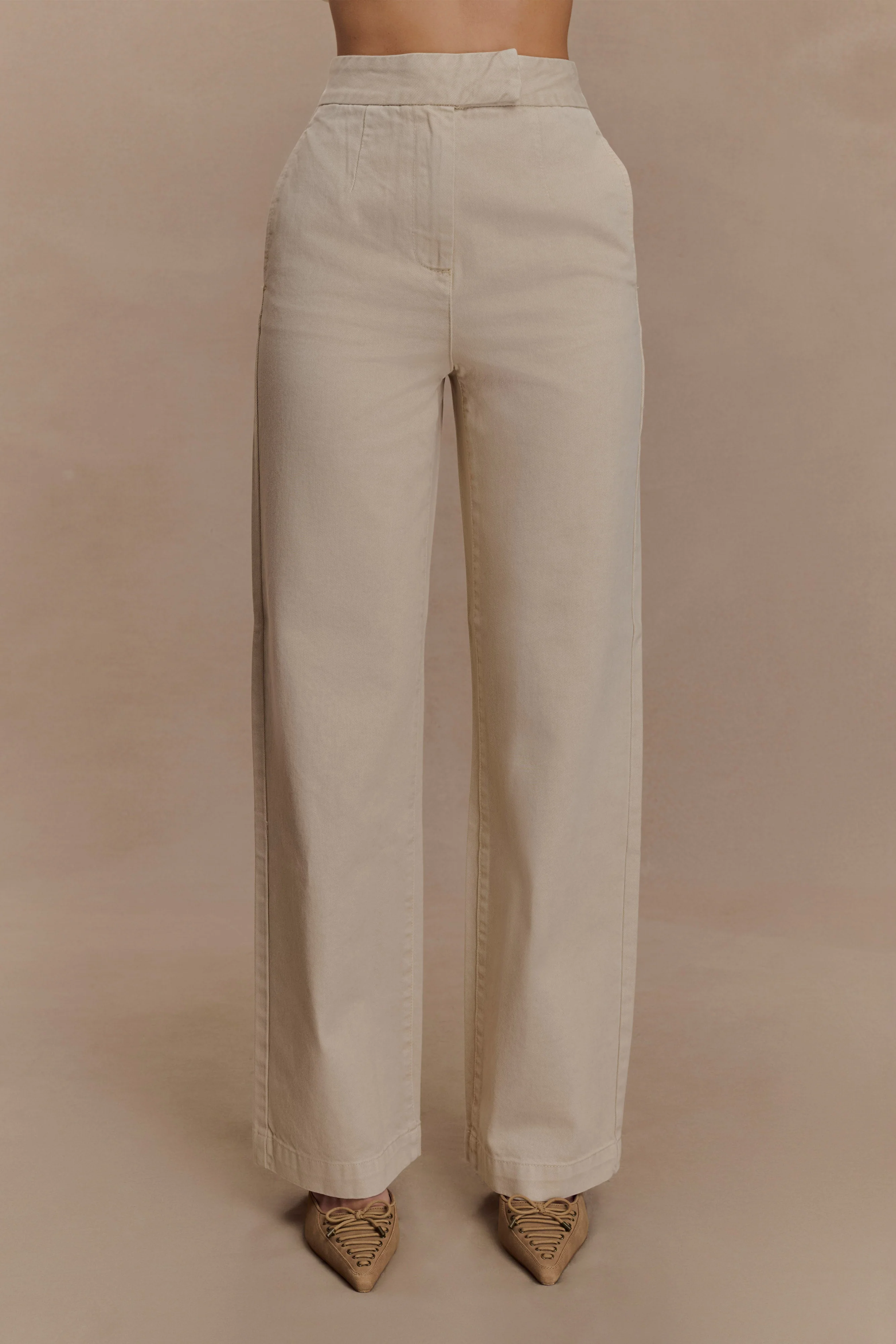 Rayne Wide Leg Denim Jeans - Stone Wash