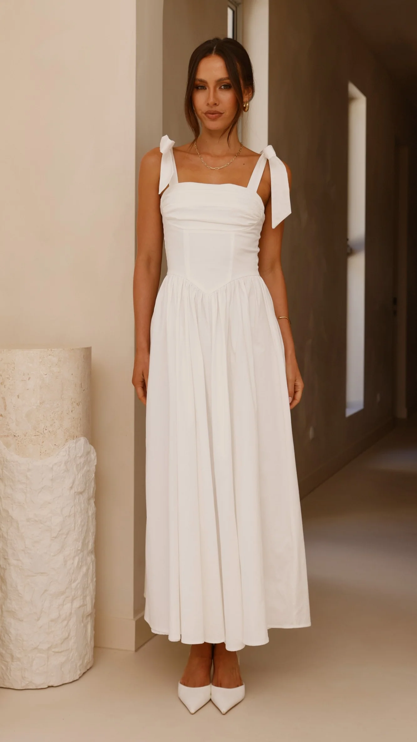 Haisley Maxi Dress - White