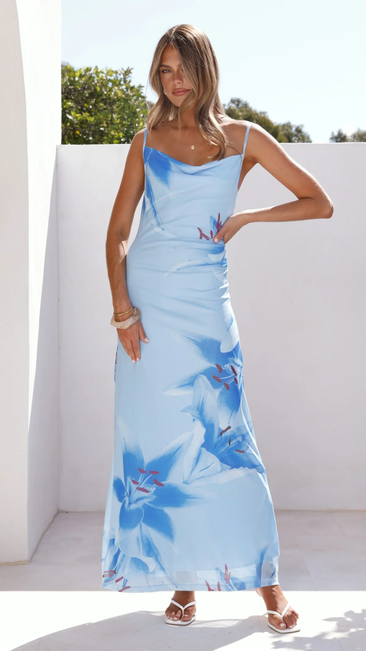 Nina Maxi Dress - Blue Paradise