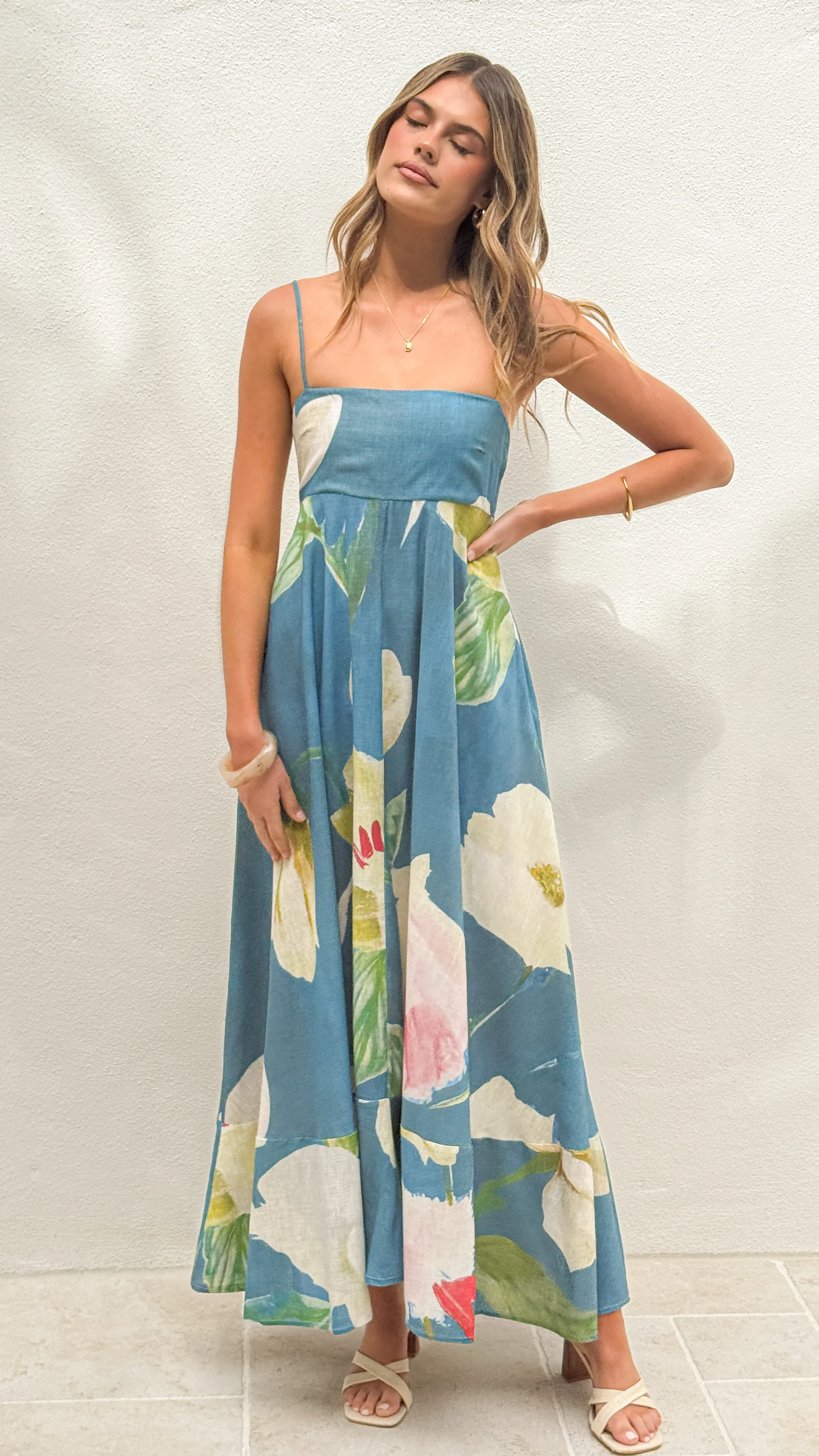 Giana Maxi Dress - Blue Orchid