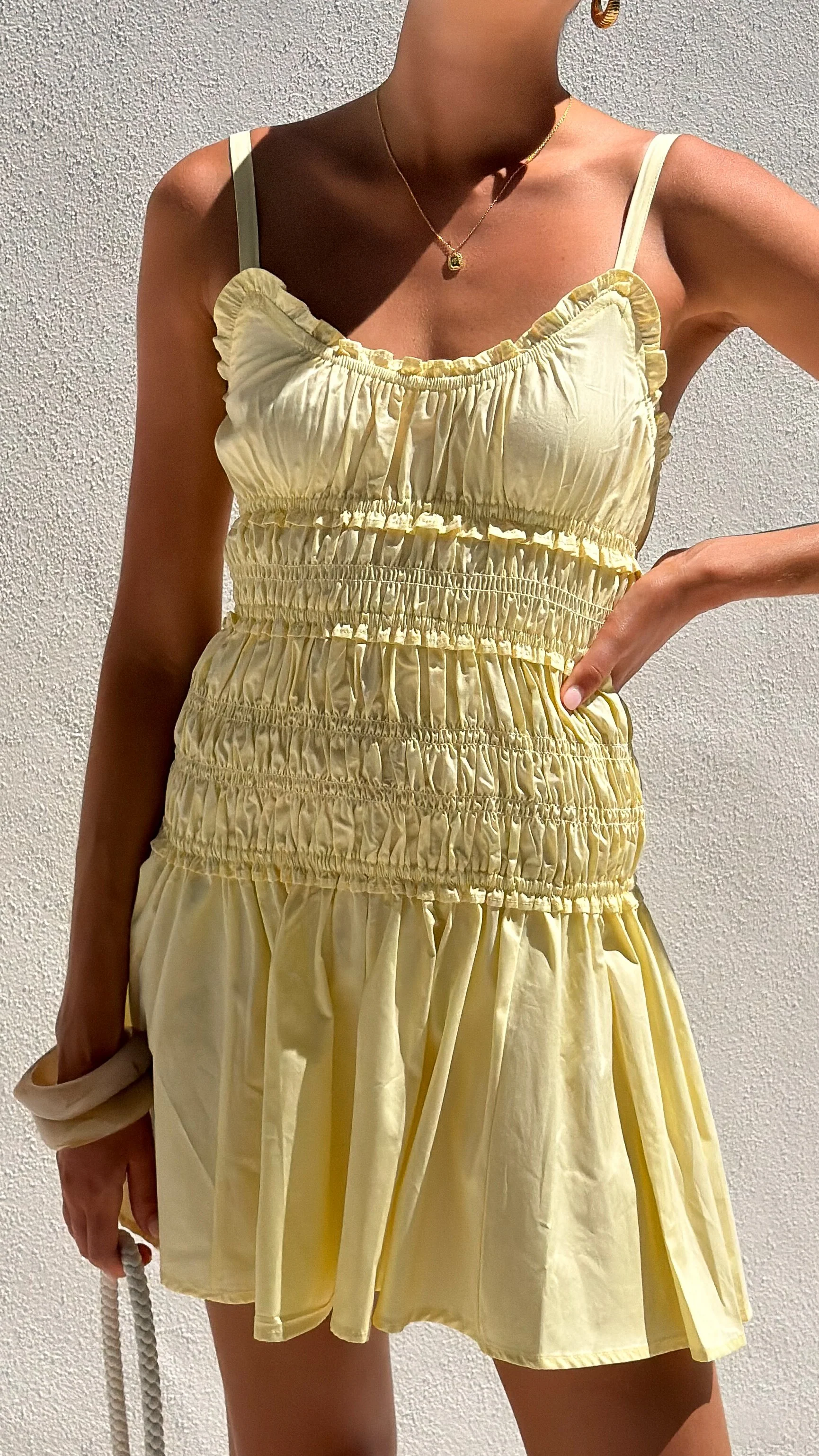 Vida Mini Dress - Yellow