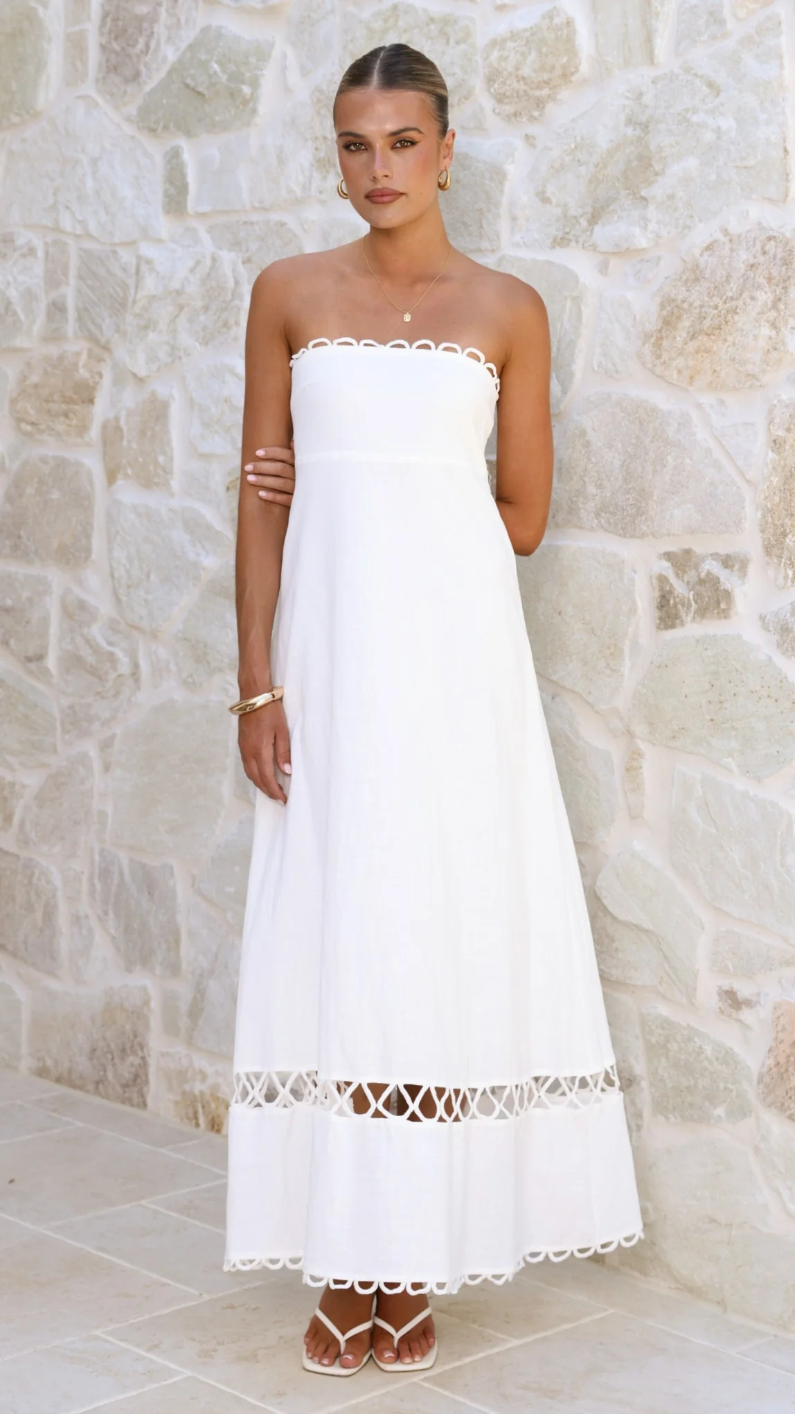 Caressa Maxi Dress - White