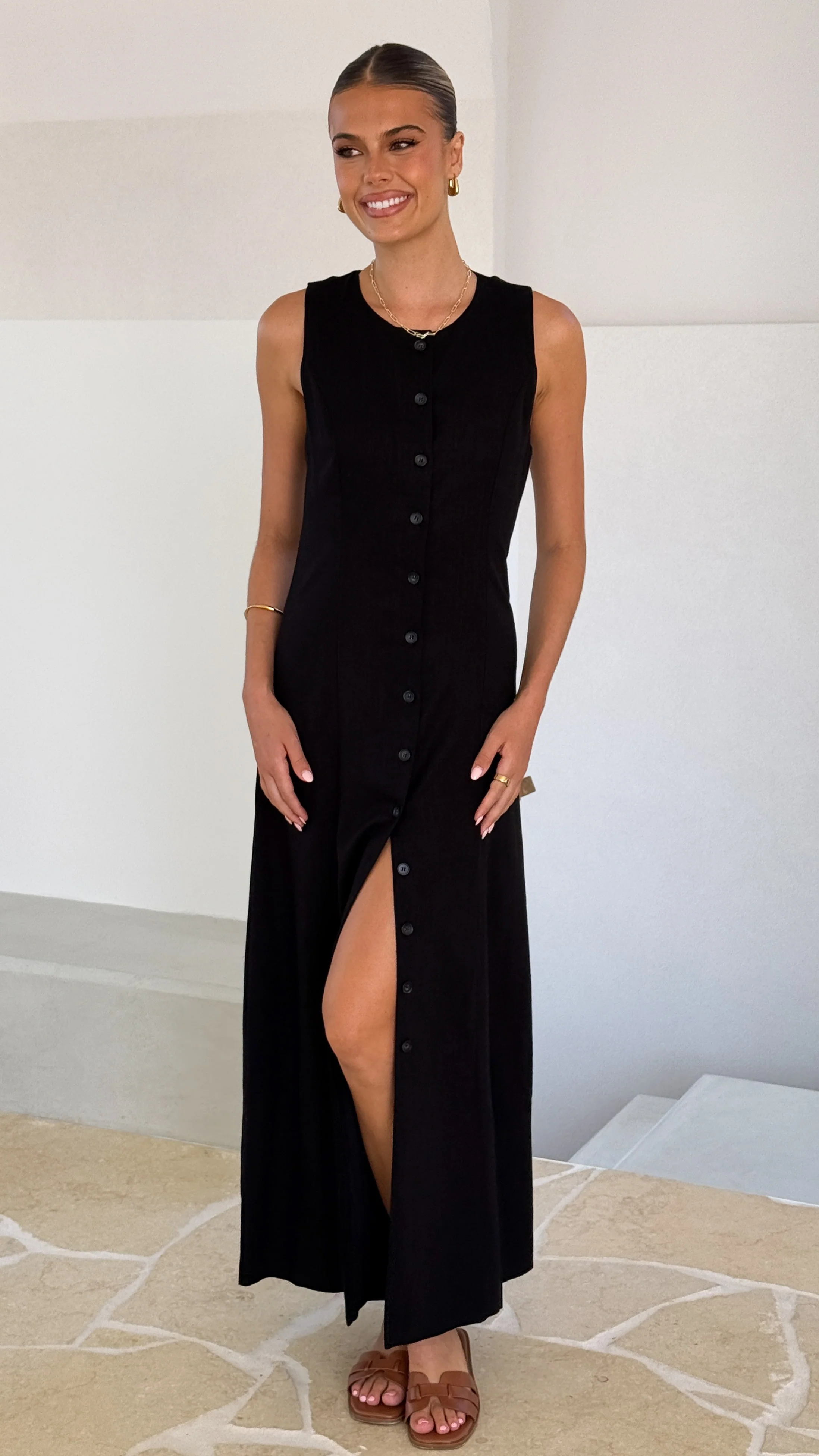 Lina Maxi Dress - Black