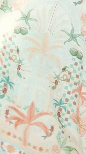 Nalita Mini Dress - Blue Print