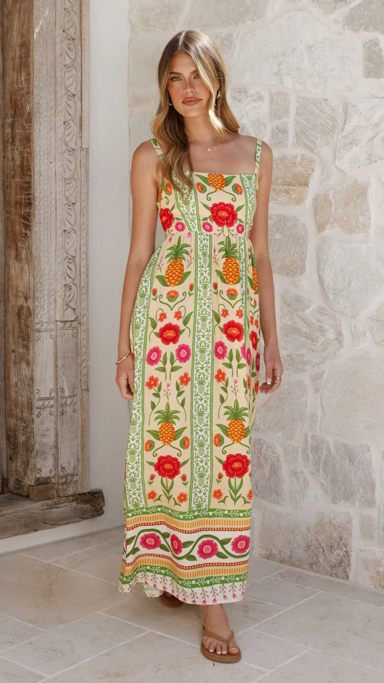 Keziah Maxi Dress - Sunkissed Print