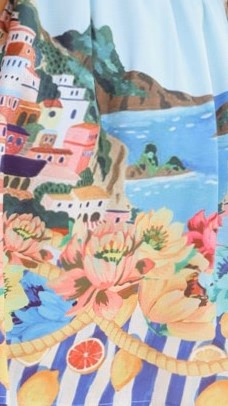 Tasha Mini Dress - Positano Blue