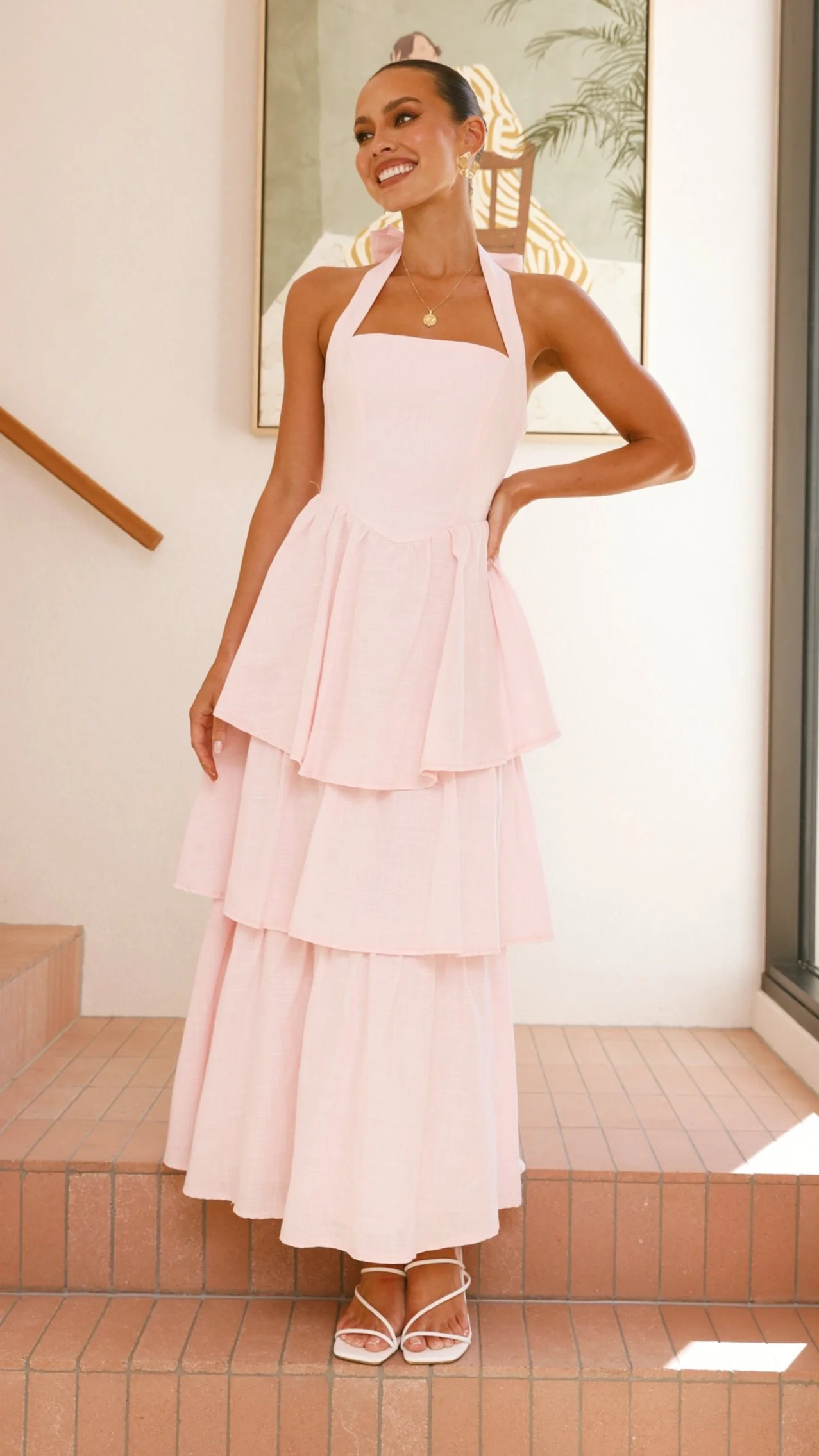 Danais Maxi Dress - Pink