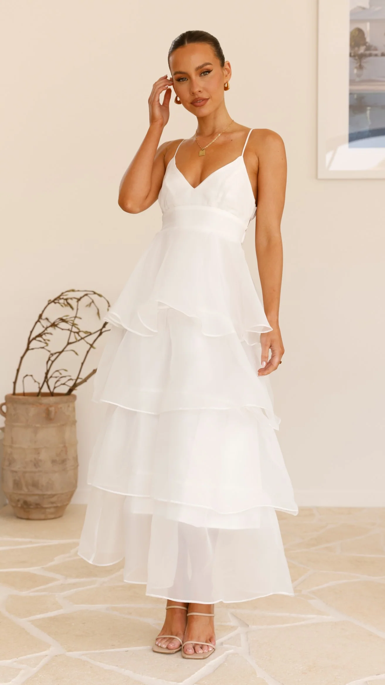 Shayla Maxi Dress - White