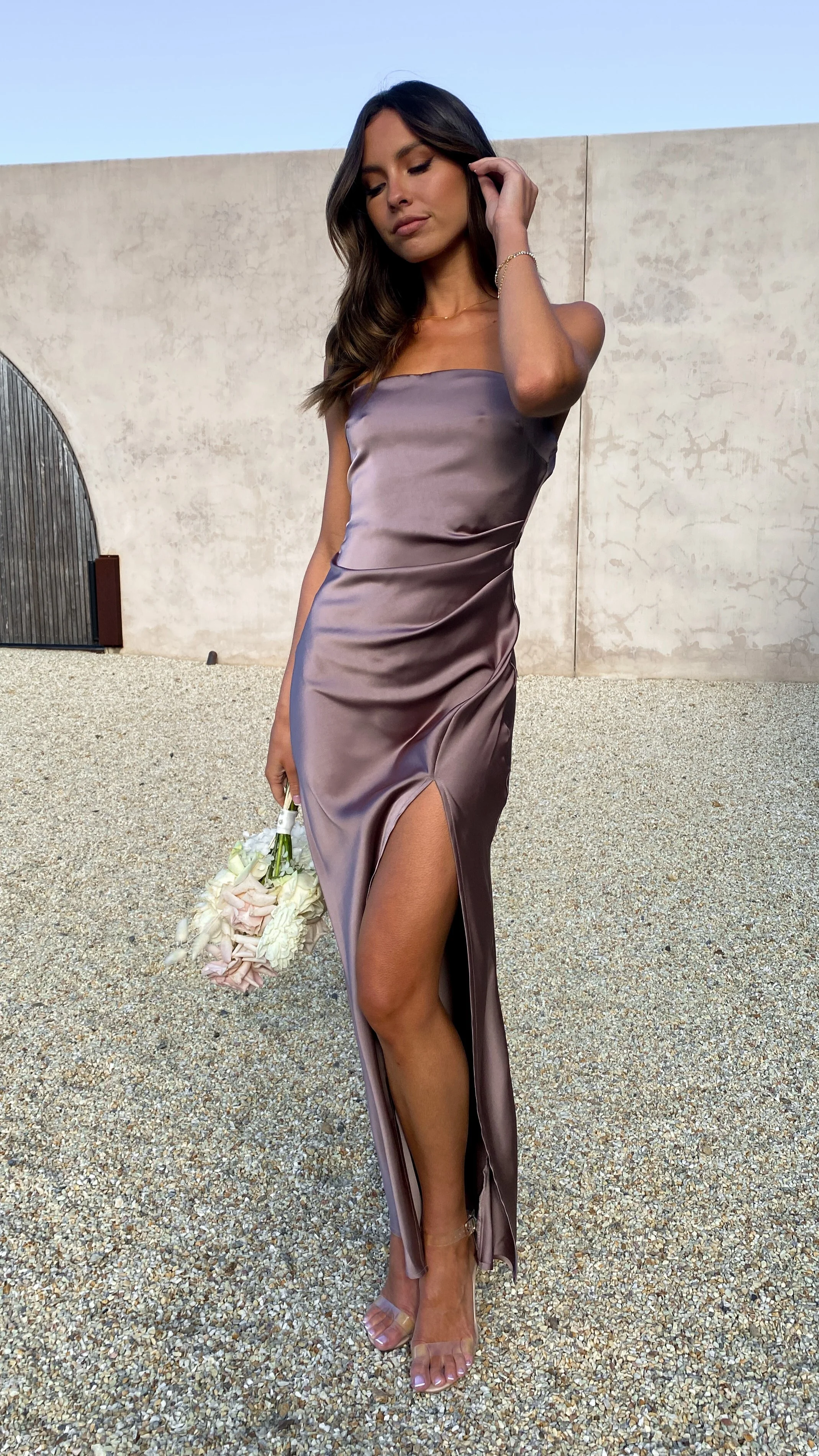 Ilana Maxi Dress - Mushroom