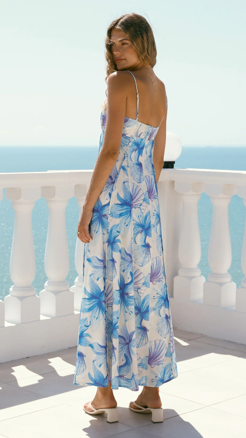 Millie Maxi Dress - Ocean Bloom