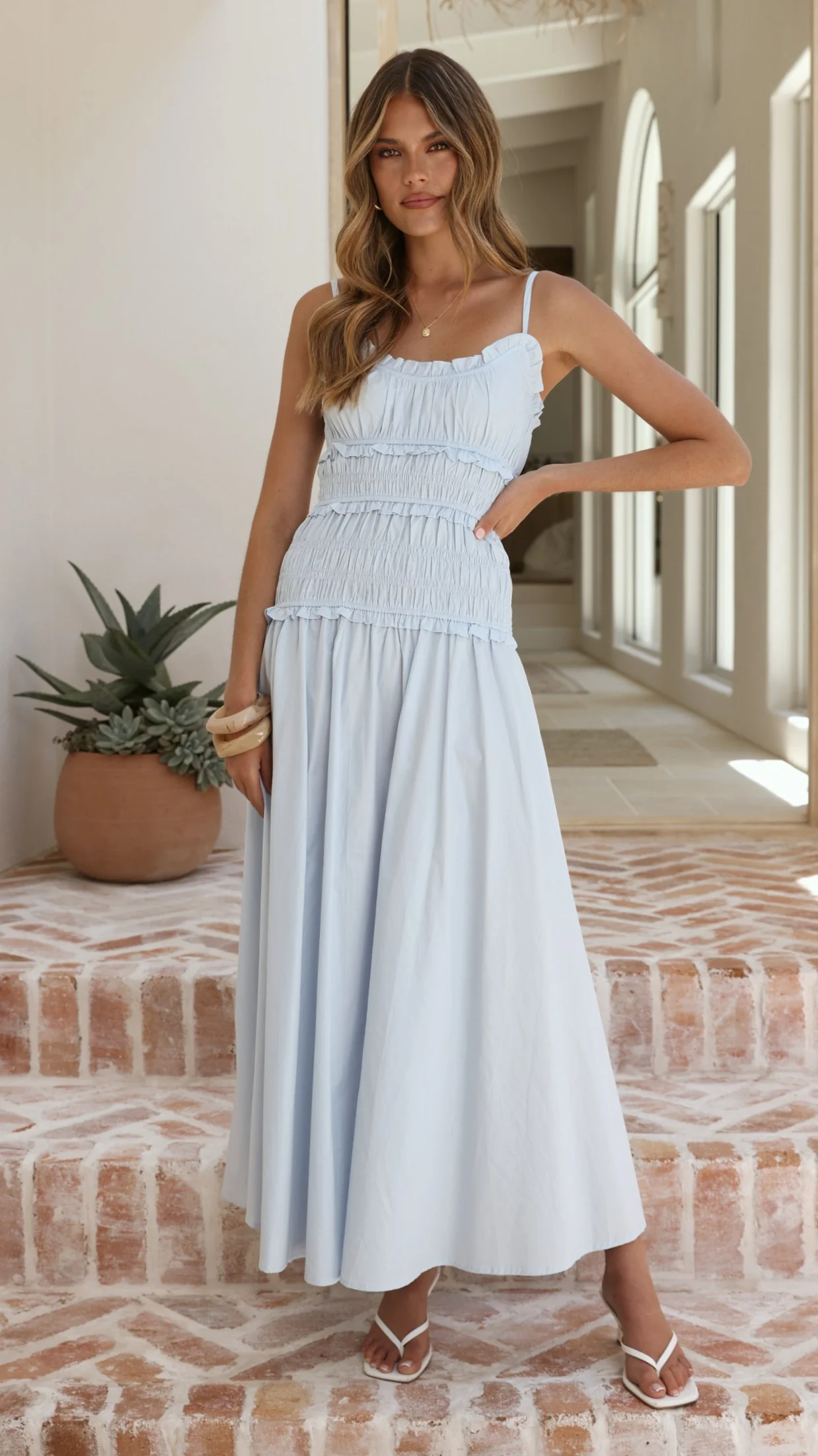 Vida Maxi Dress - Blue