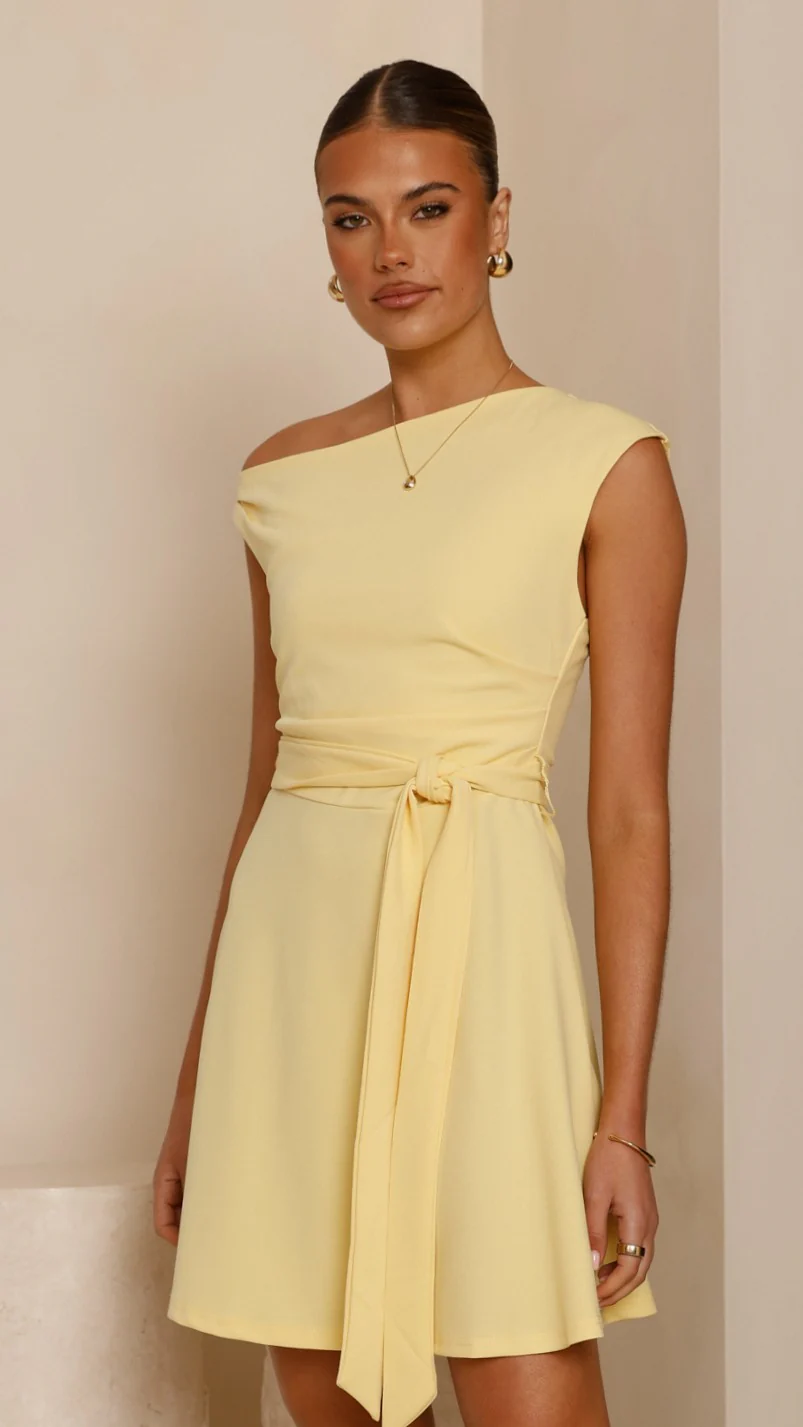 Gem Mini Dress - Yellow