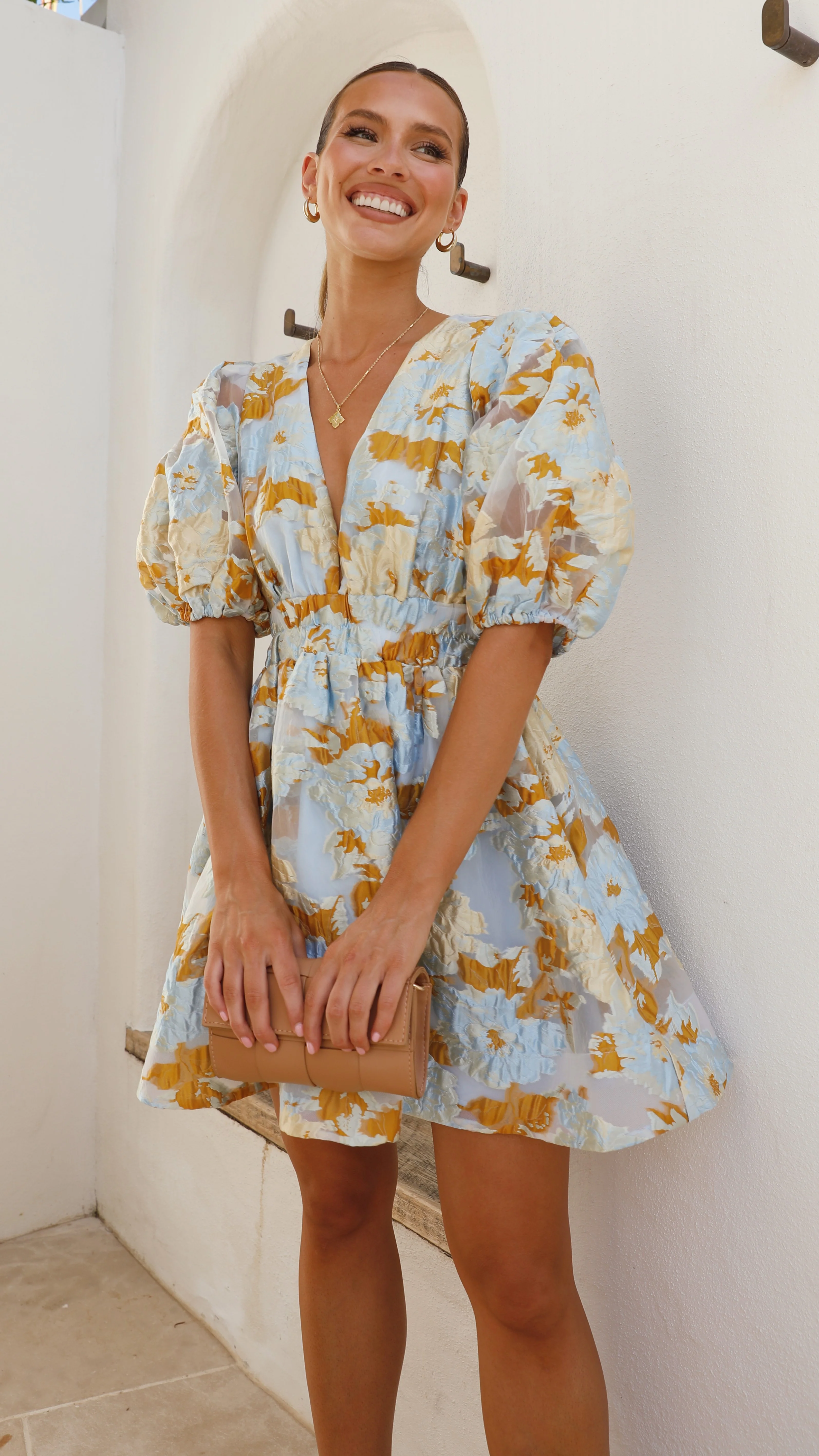 Abel Mini Dress - Blue