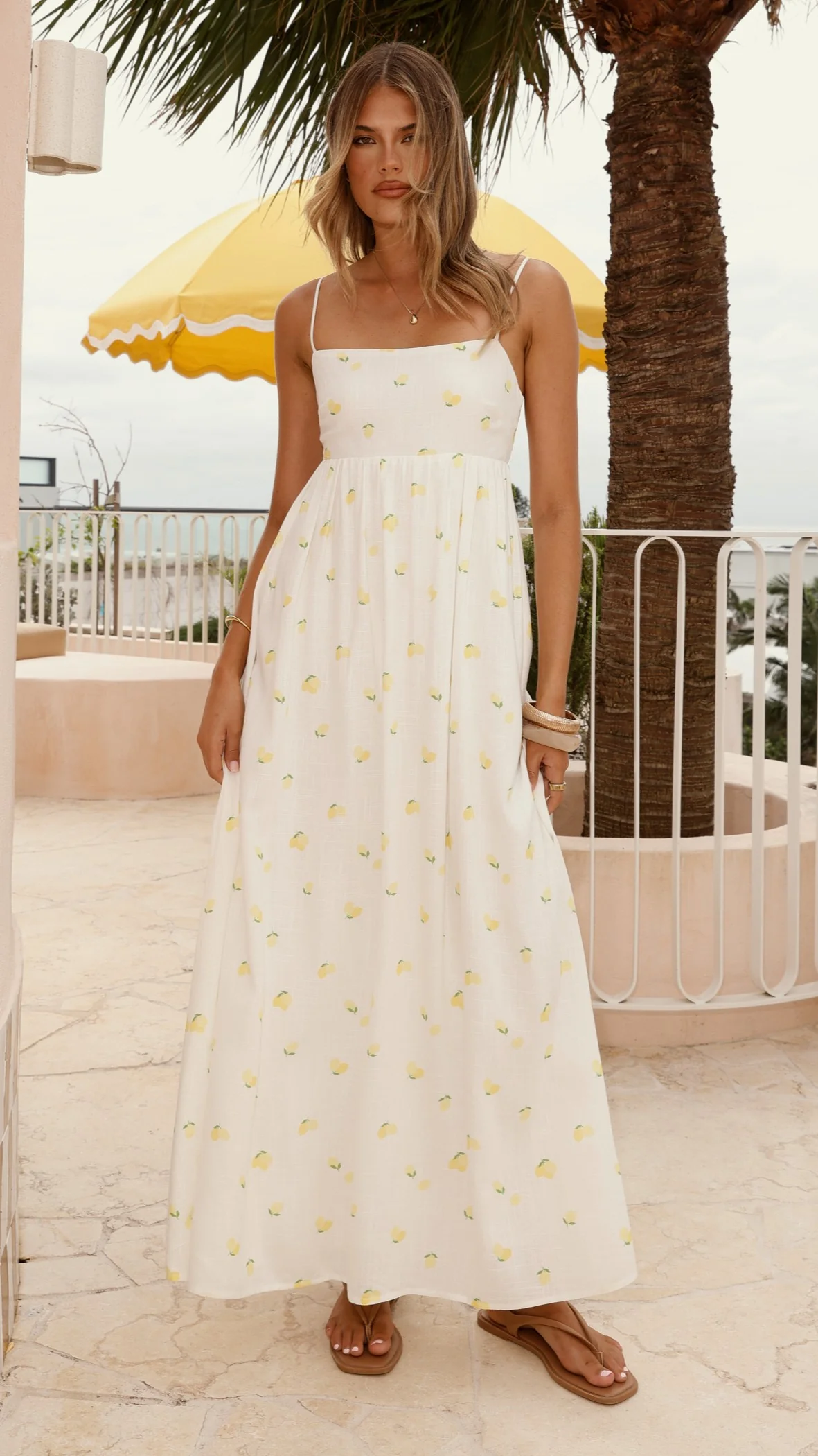 Bronnie Maxi Dress - Limone