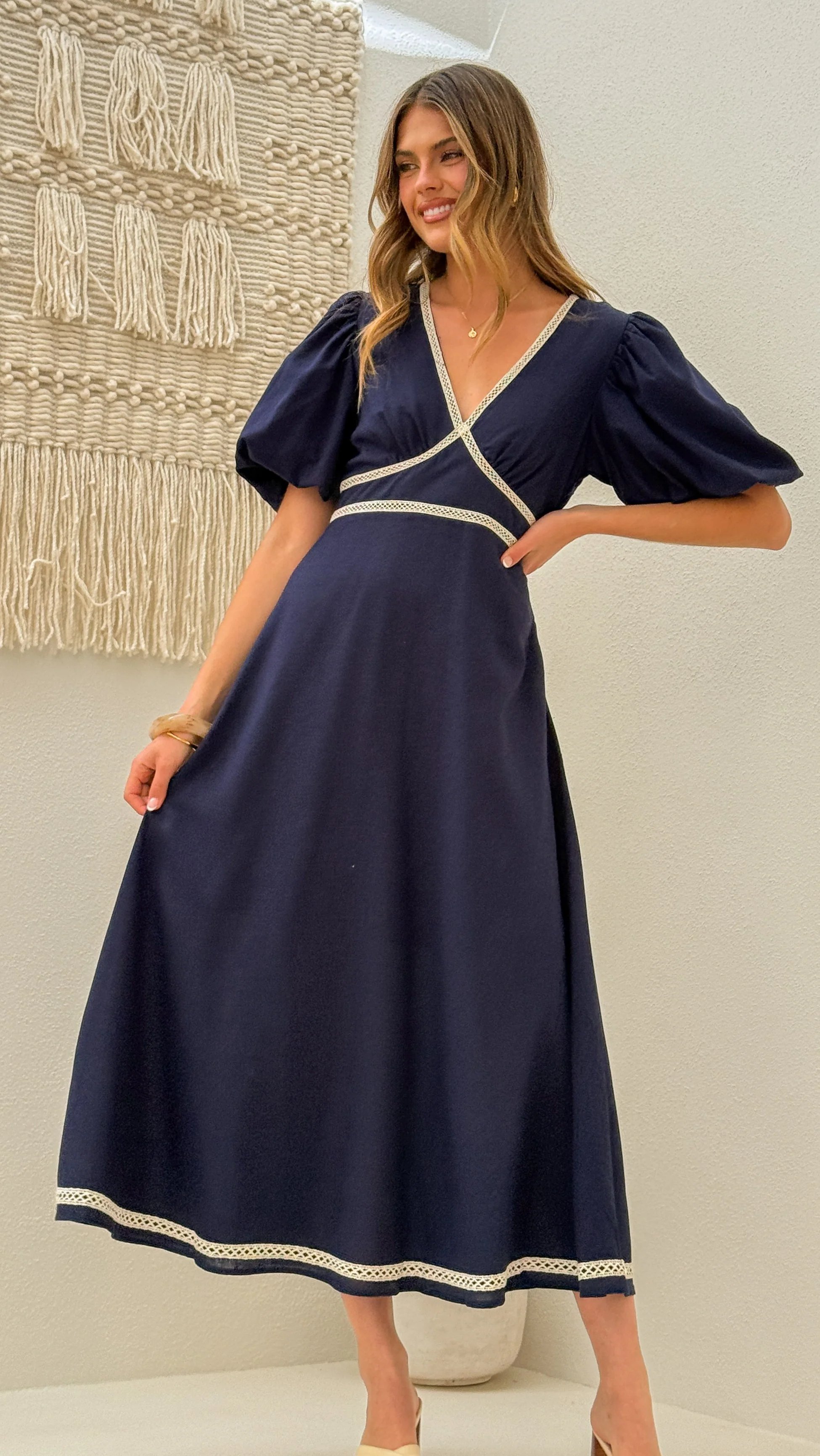 Nakisha Maxi Dress - Navy