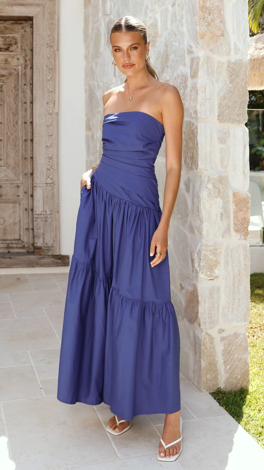 Lola Maxi Dress - Navy