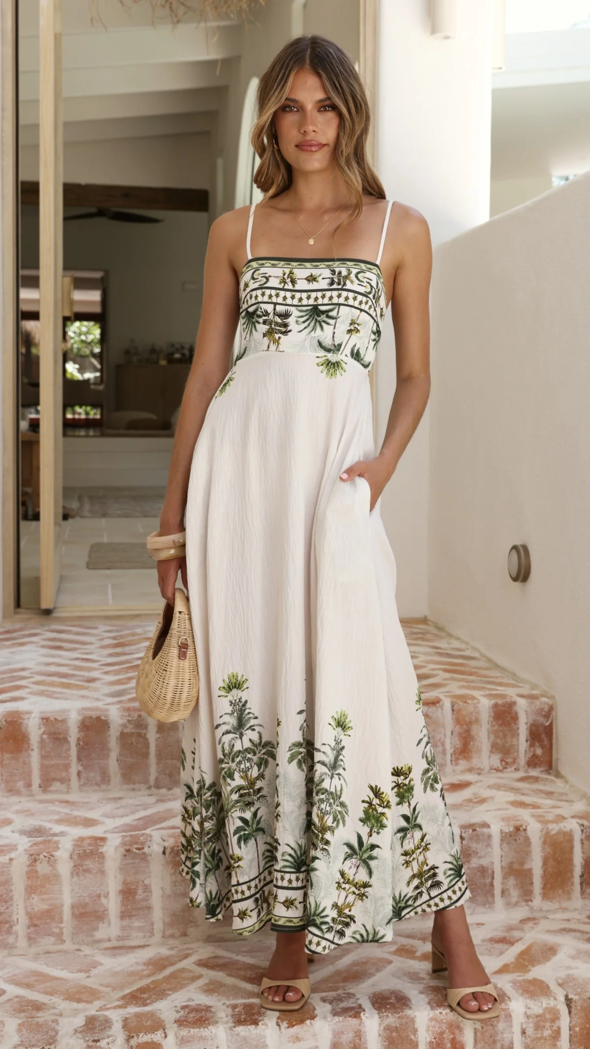 Jaylene Maxi Dress - Palm Garden